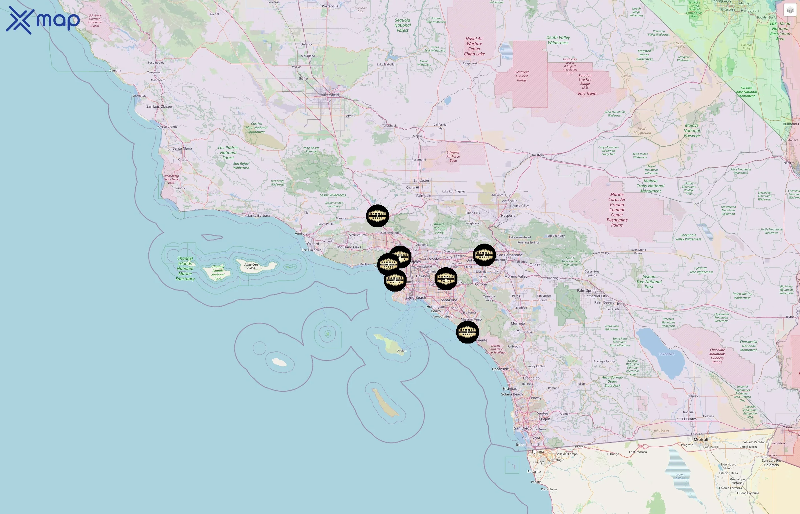 Hammer & Nails street hotspots