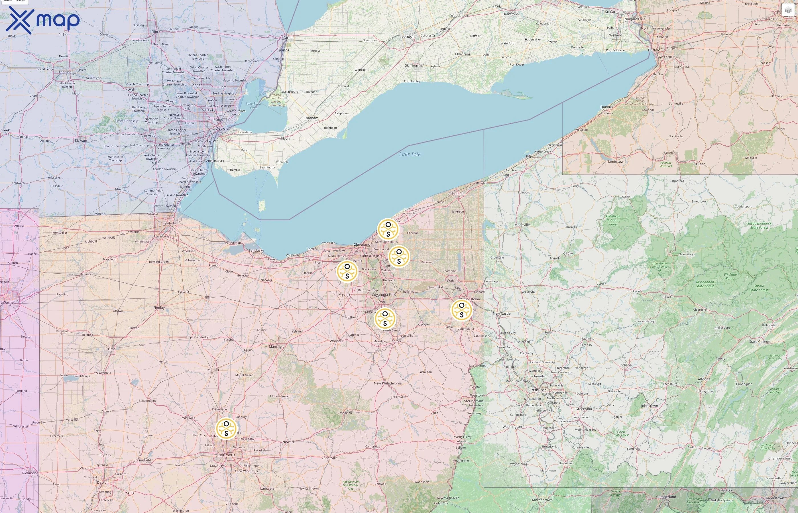 OsteoStrong street hotspots