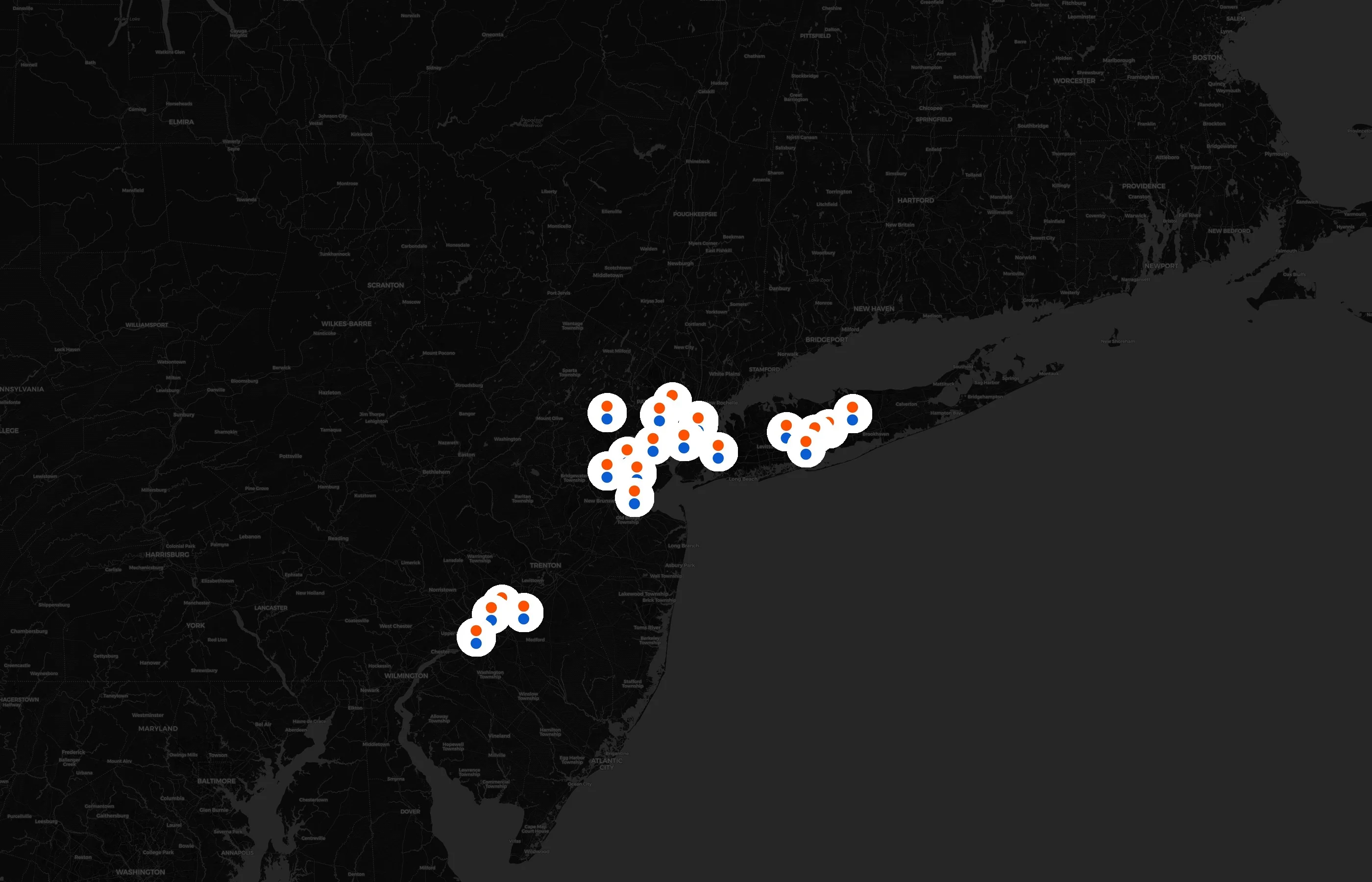 Blink Fitness city distribution