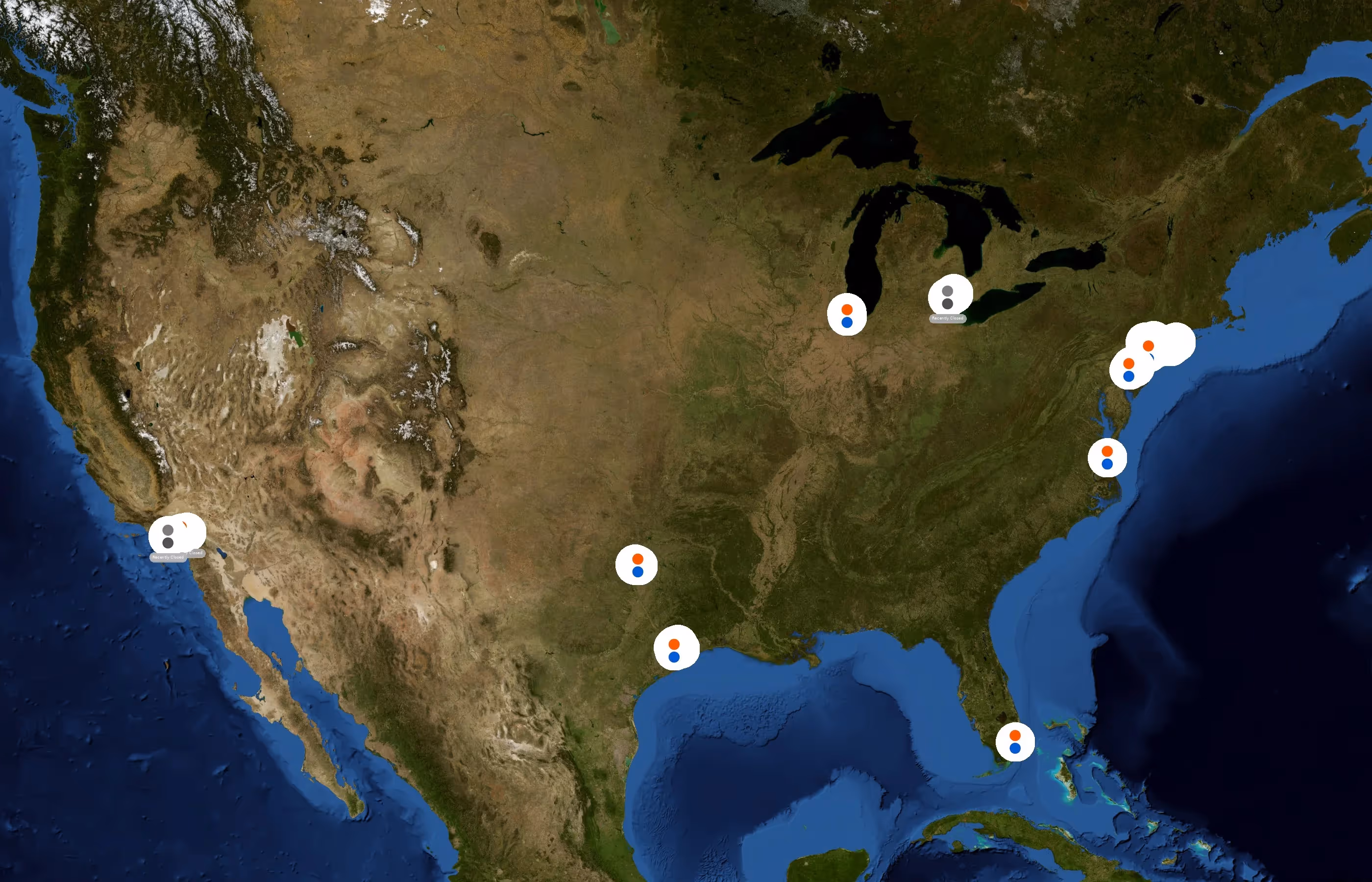Blink Fitness state distribution