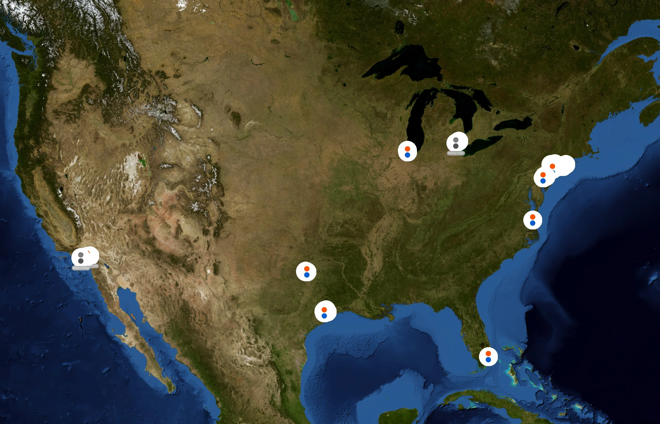 Blink Fitness state distribution