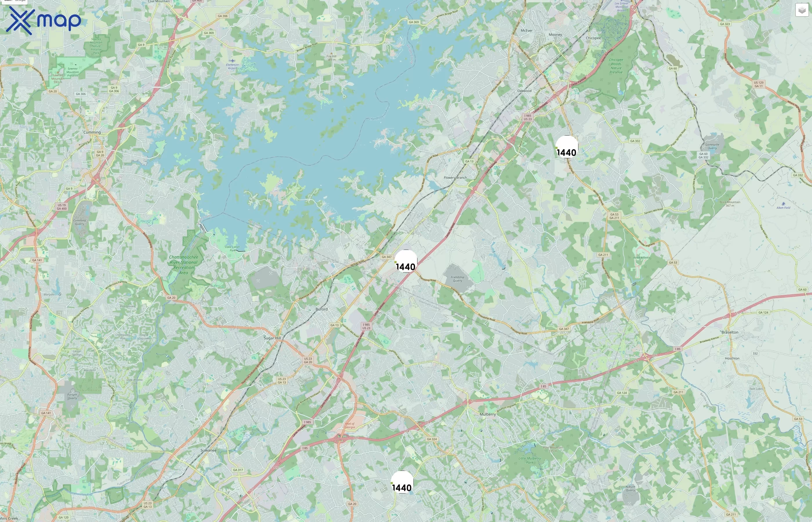 Fitness 1440 traffic data