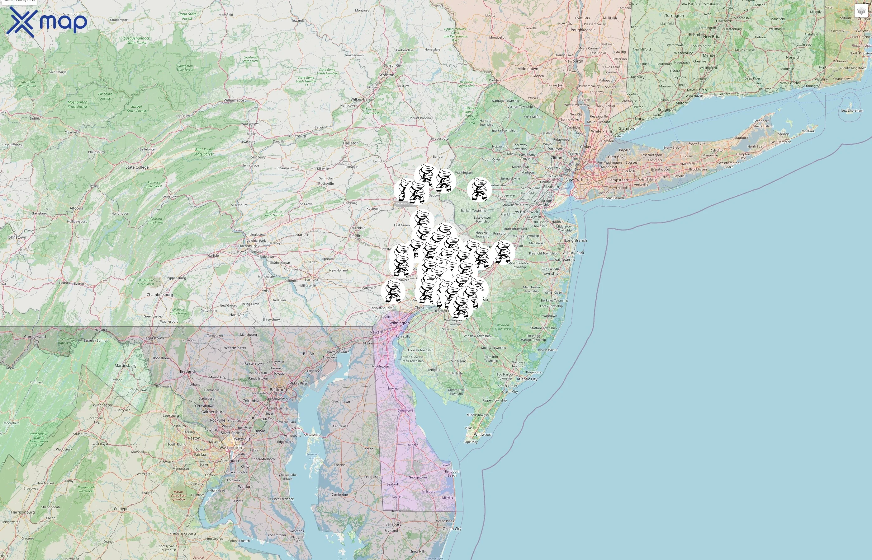 Action Karate street hotspots