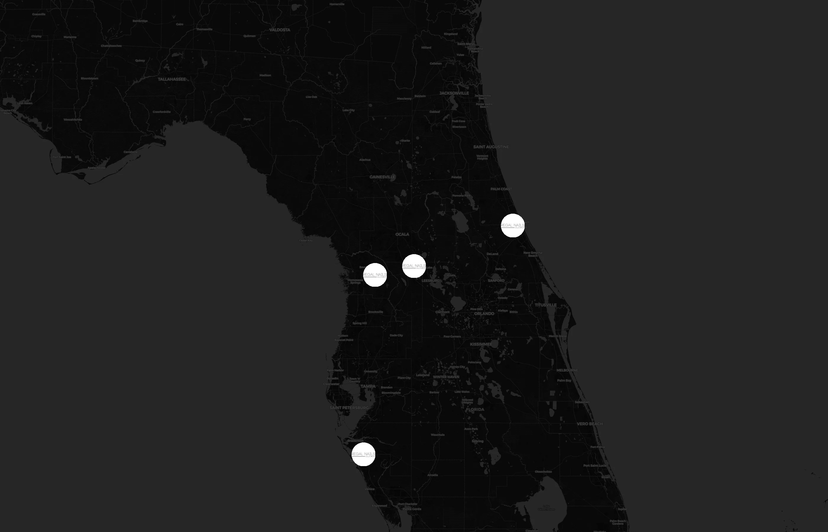 Regal Nails city distribution