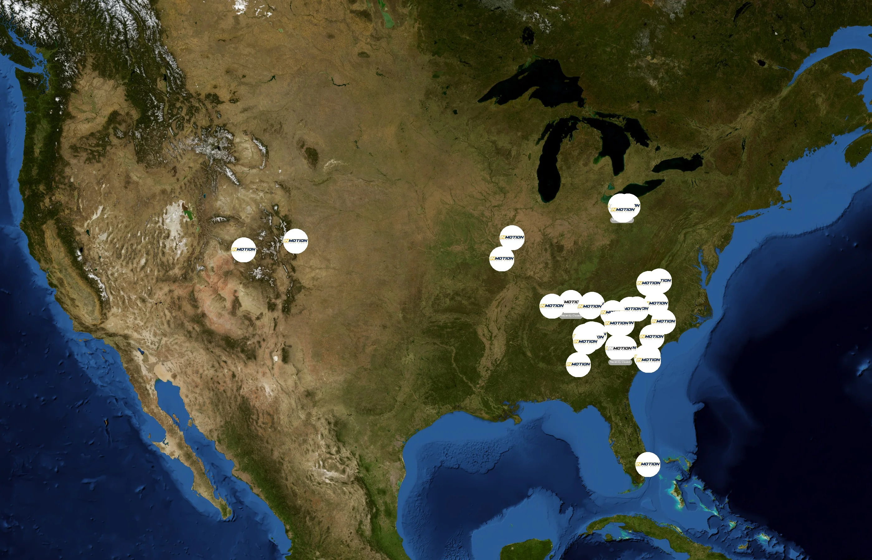 InMotion Wellness Studio state distribution
