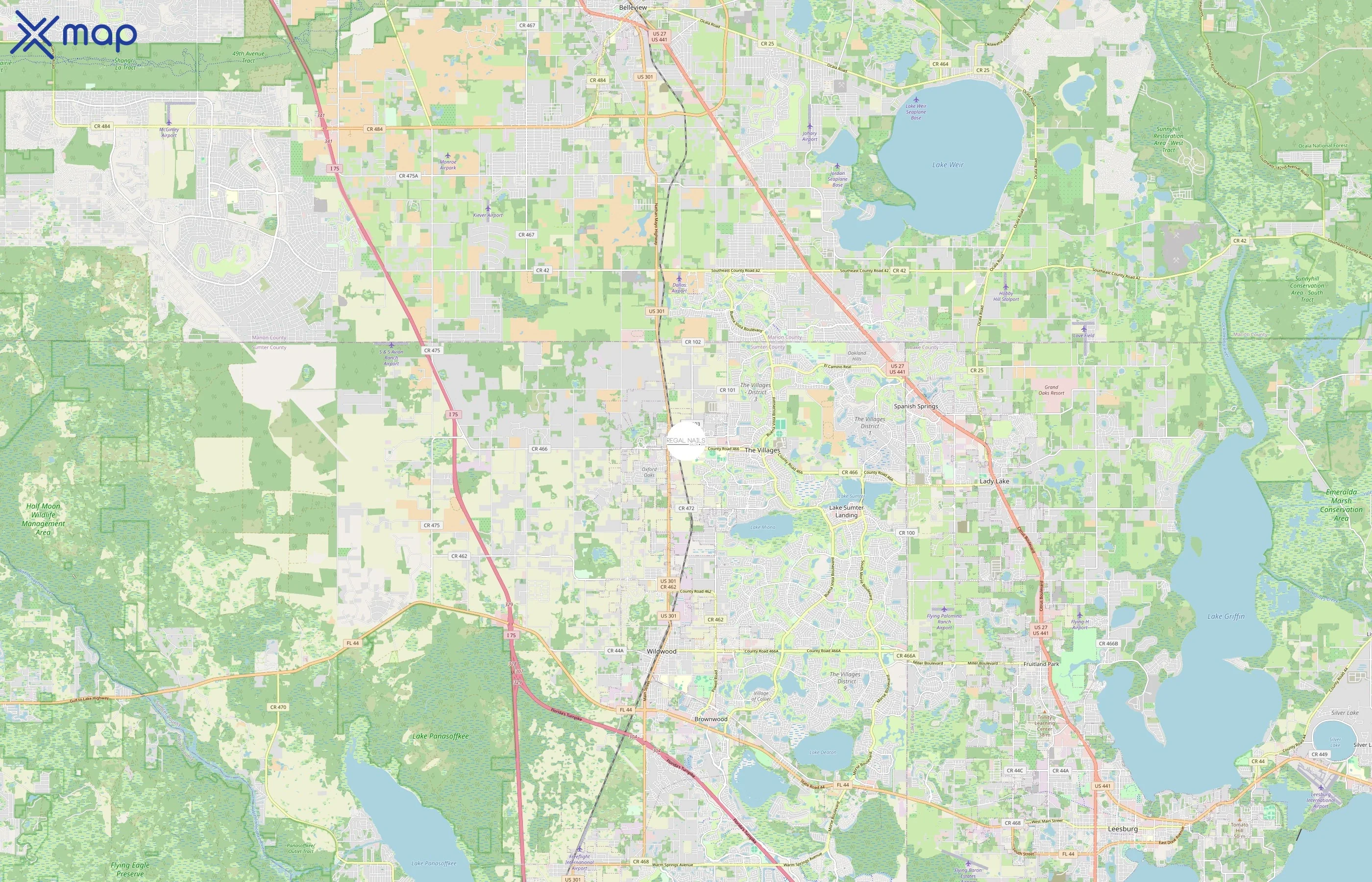 Regal Nails area coverage