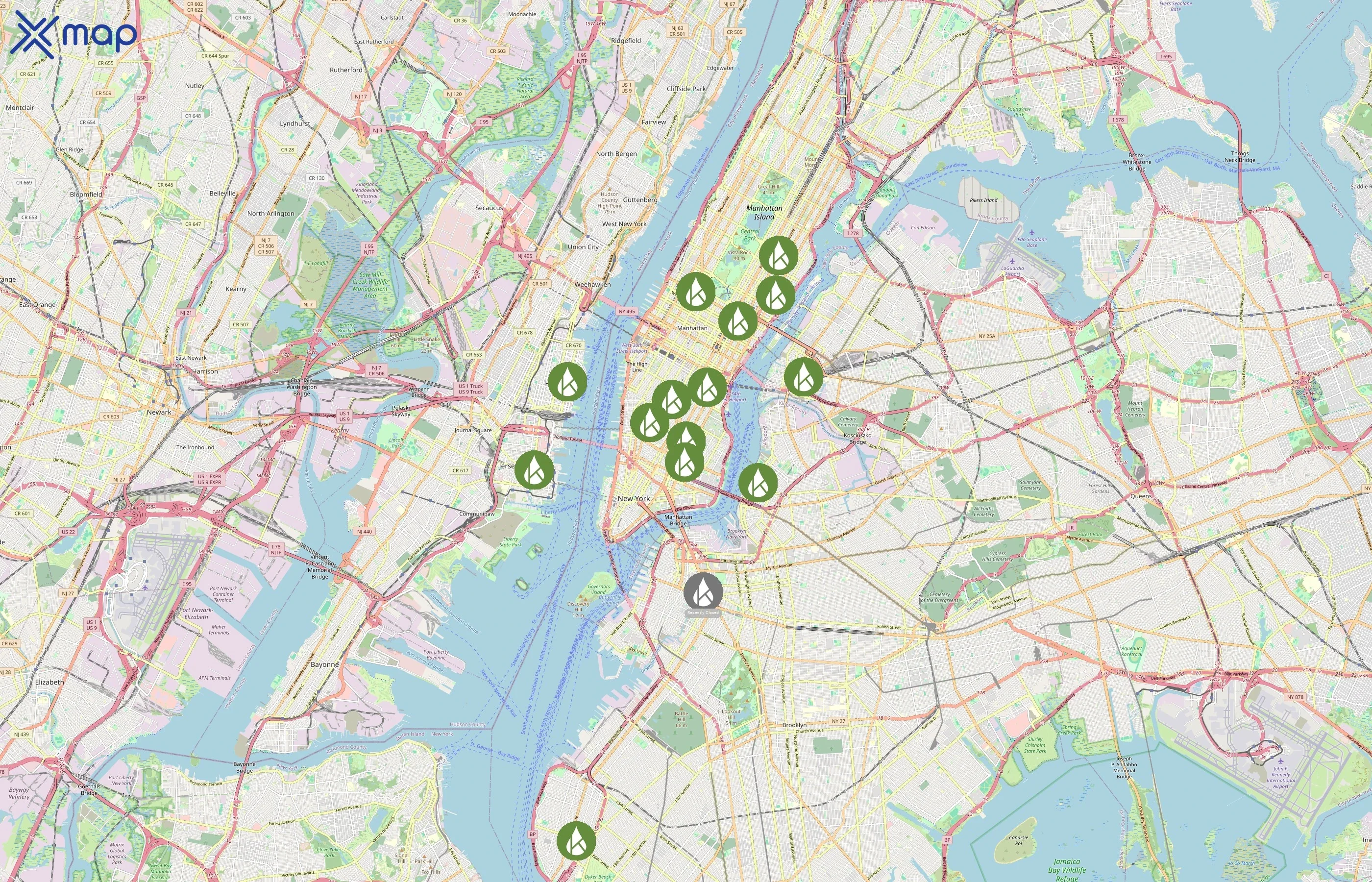 Uni K Wax Studio area coverage