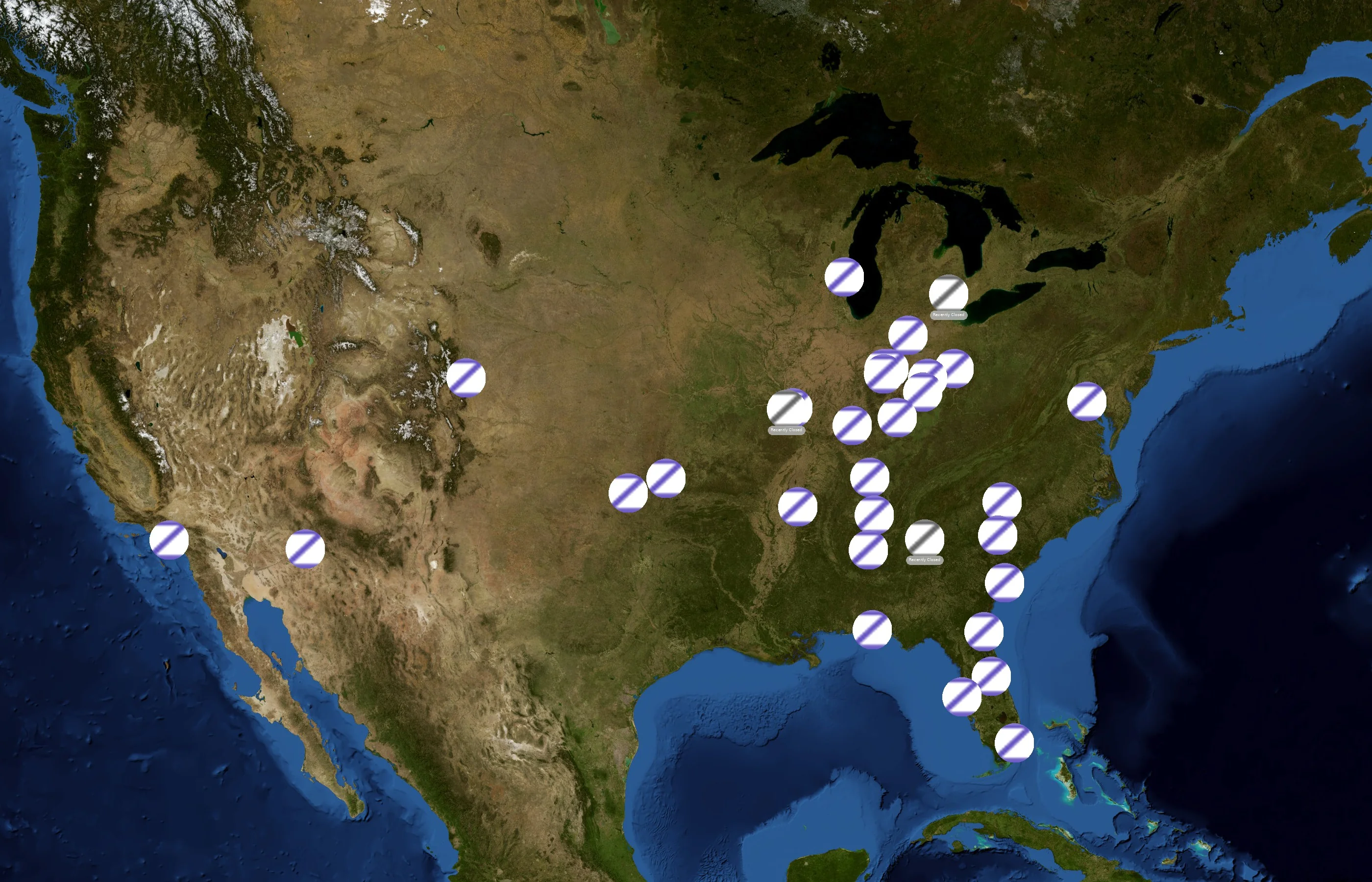 Zero Gravity Massage state distribution