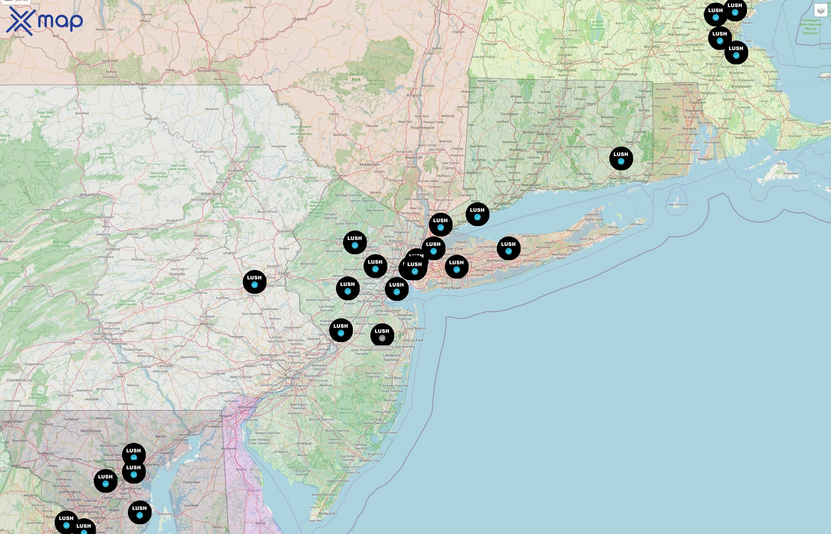Lush street hotspots