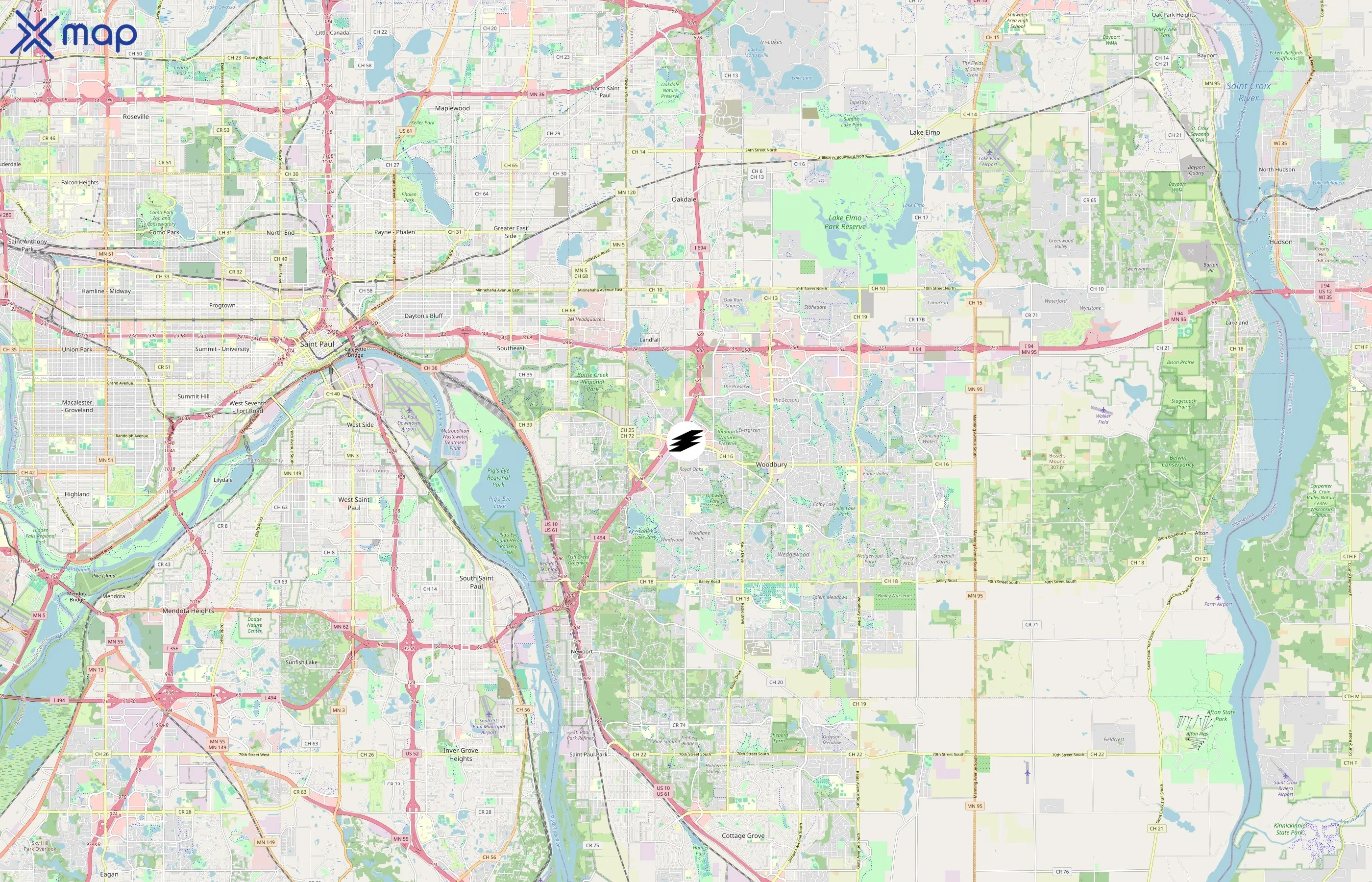 Basecamp Fitness area coverage