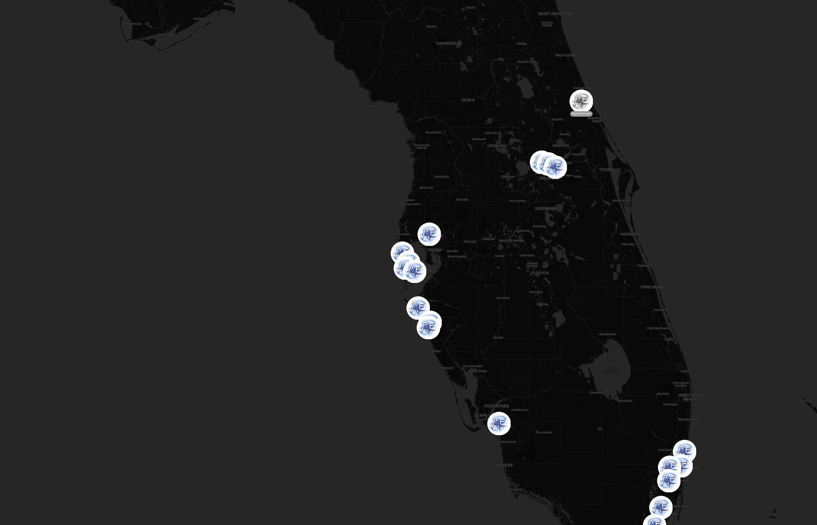 Amped Fitness city distribution