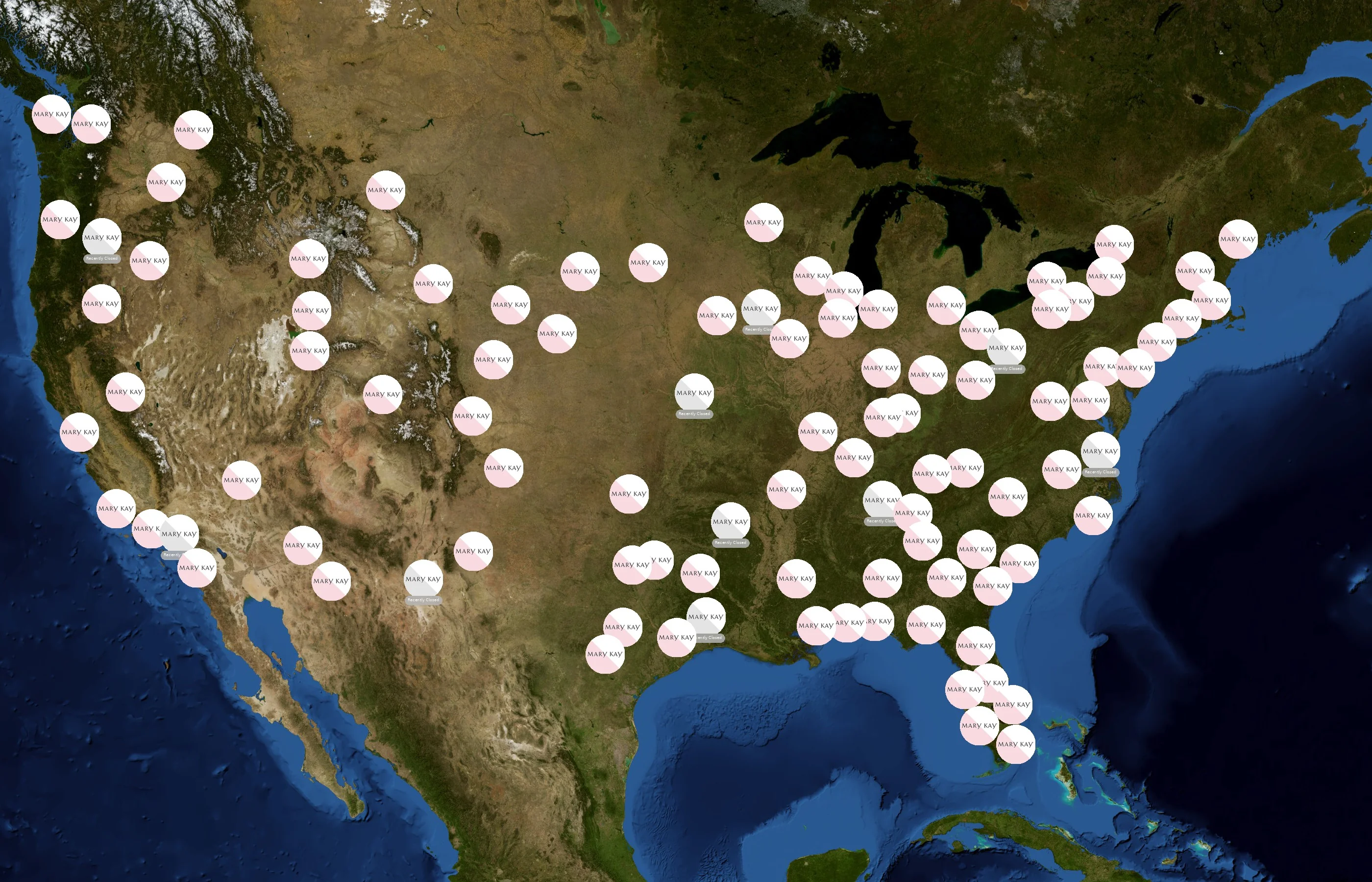 Mary Kay state distribution