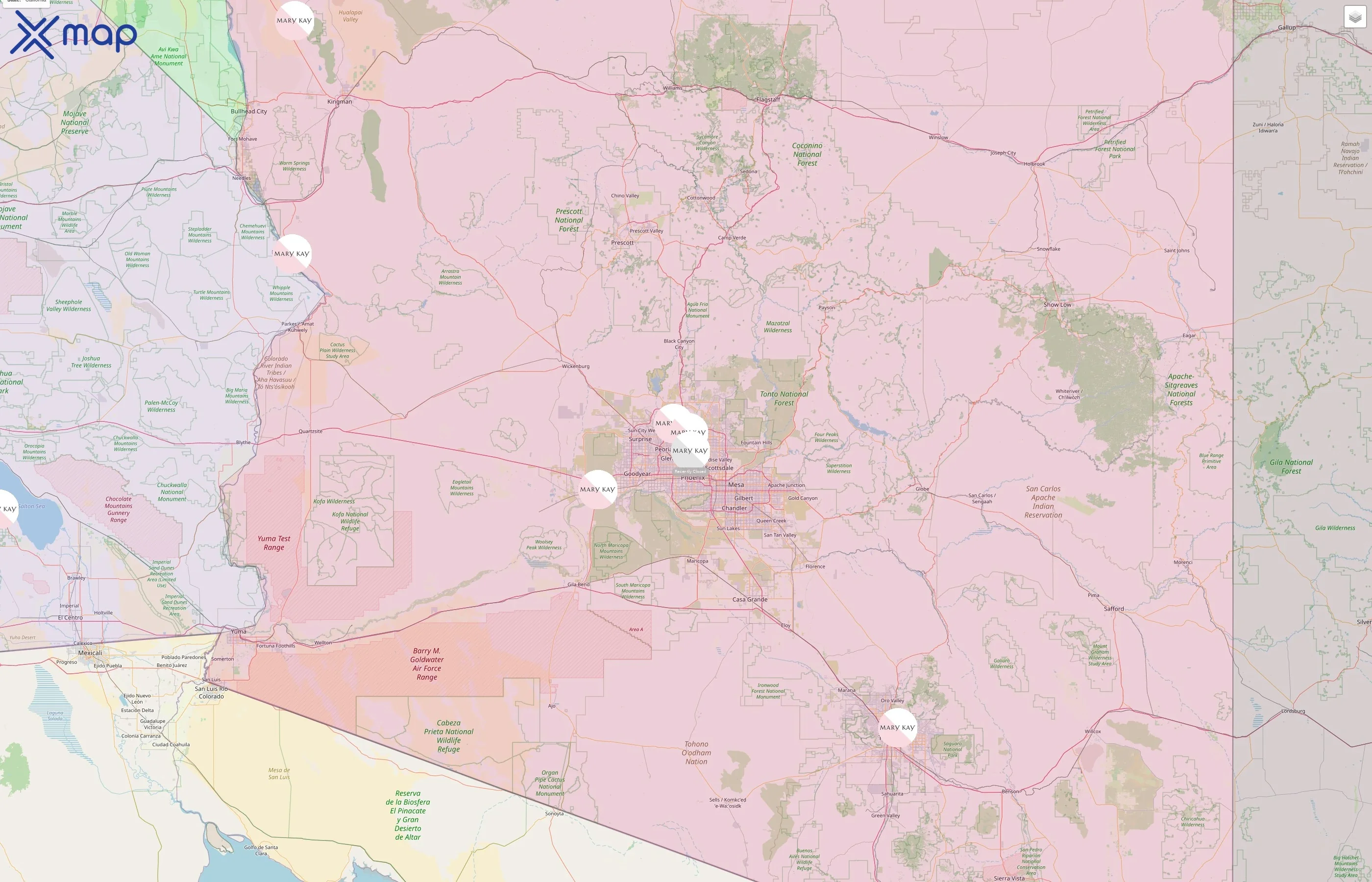 Mary Kay street hotspots