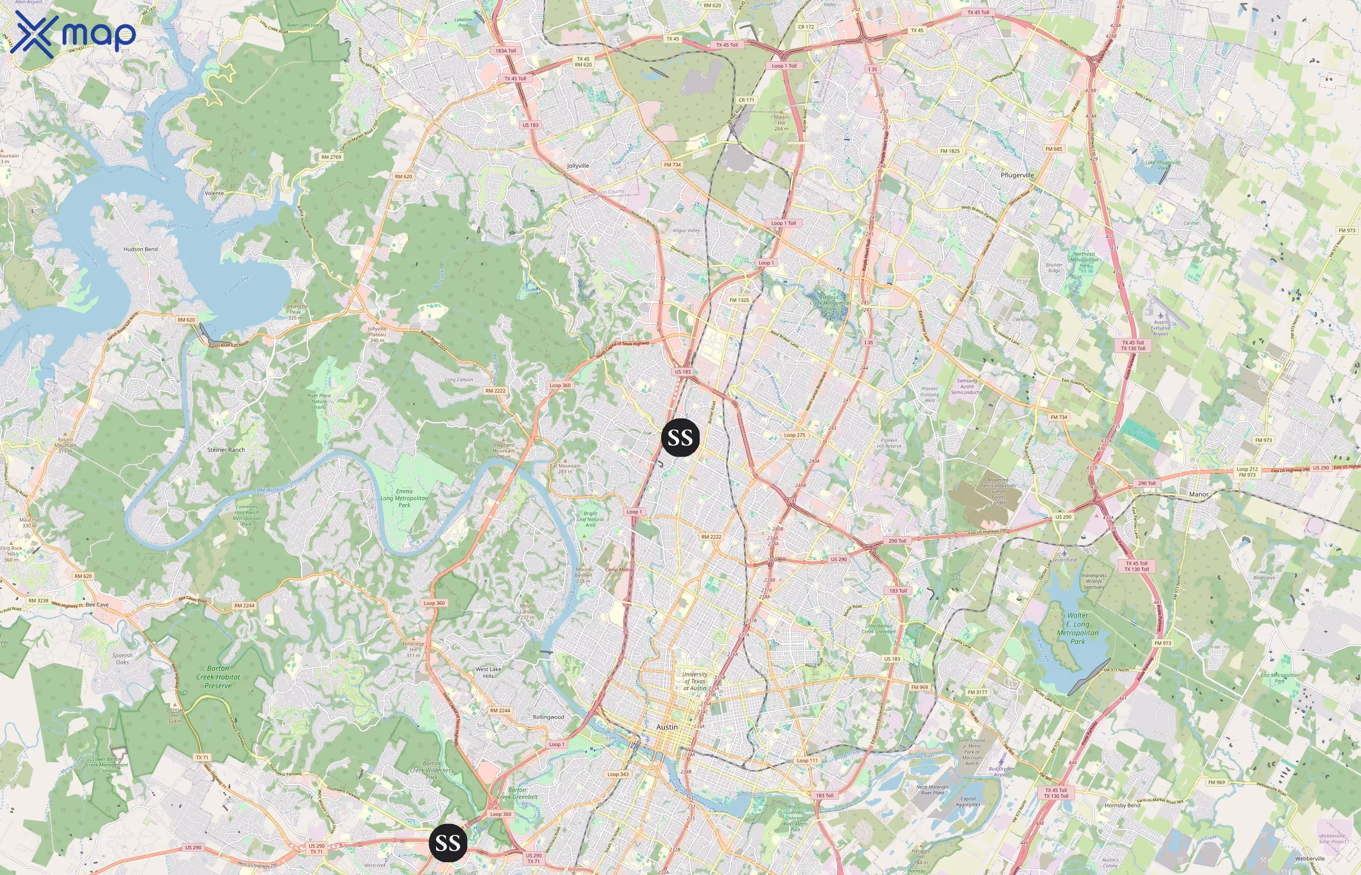 Starting Strength Gyms area coverage