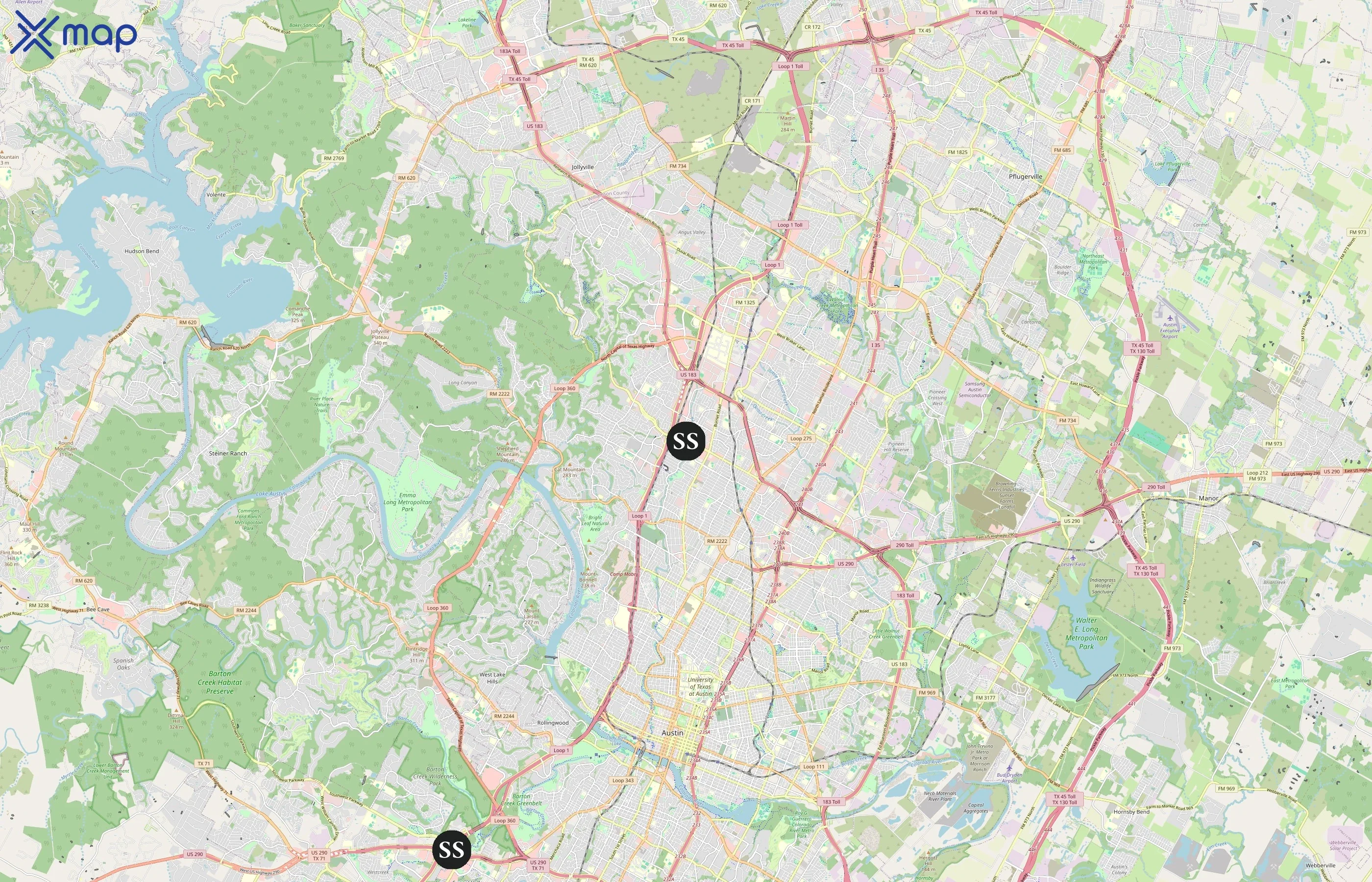 Starting Strength Gyms area coverage