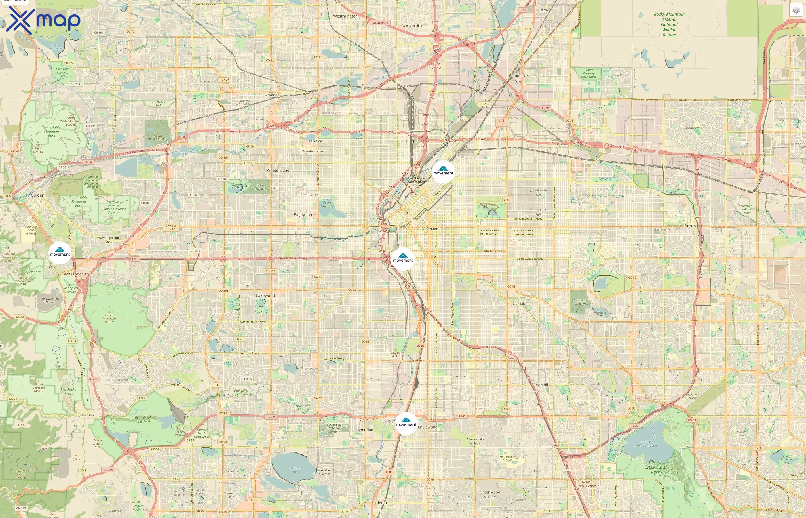 Movement traffic data