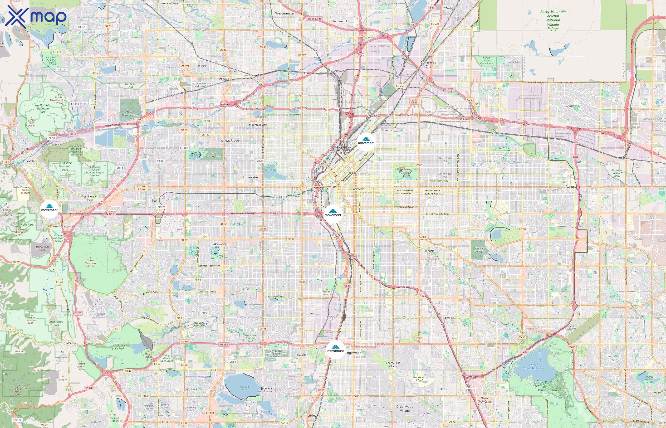 Movement area coverage