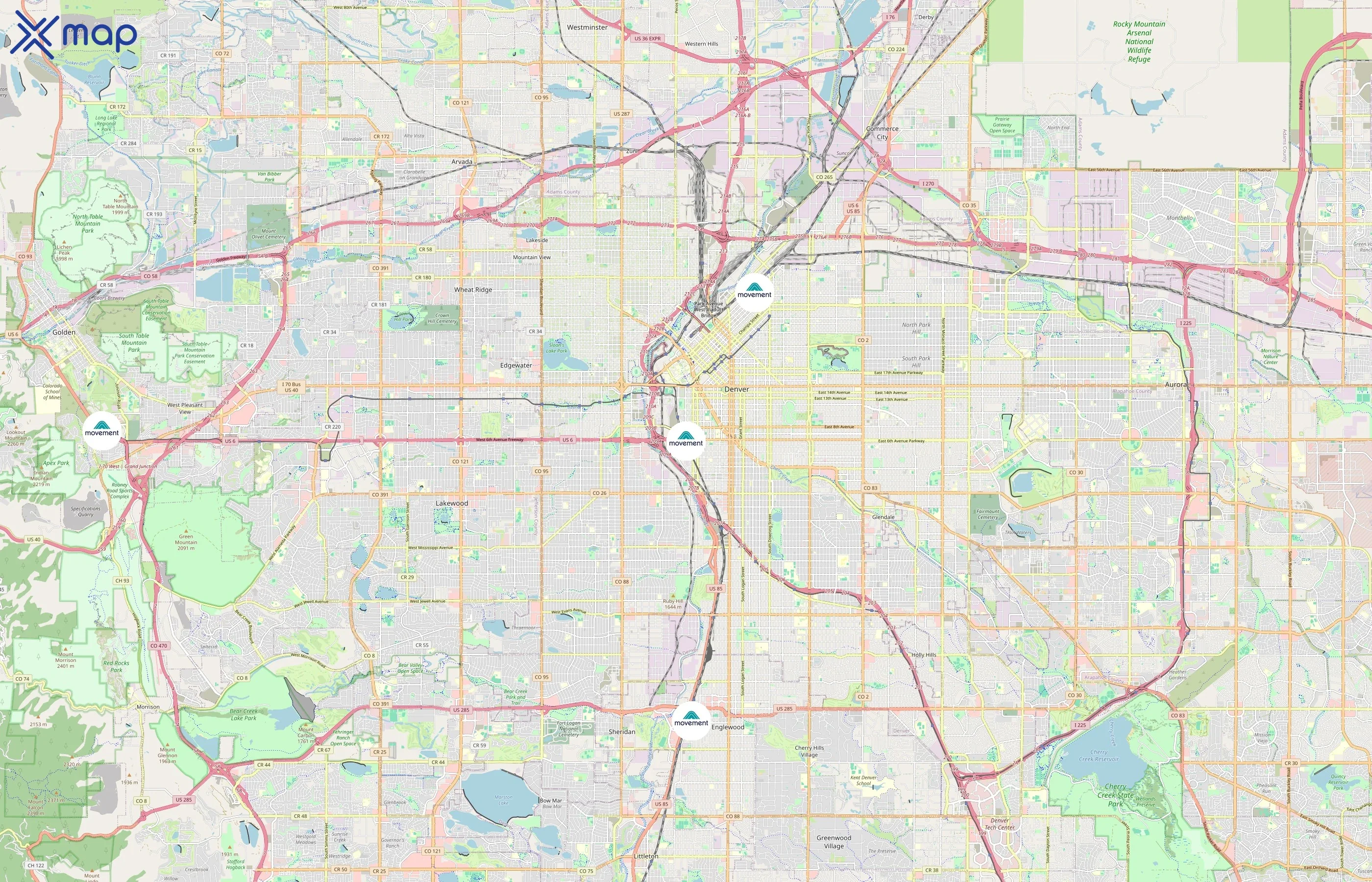 Movement area coverage