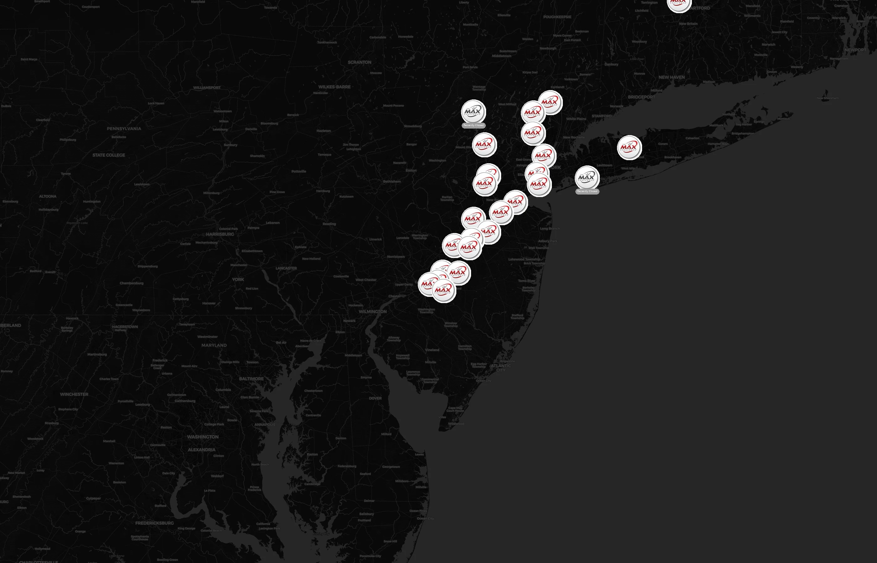 The MAX Challenge city distribution