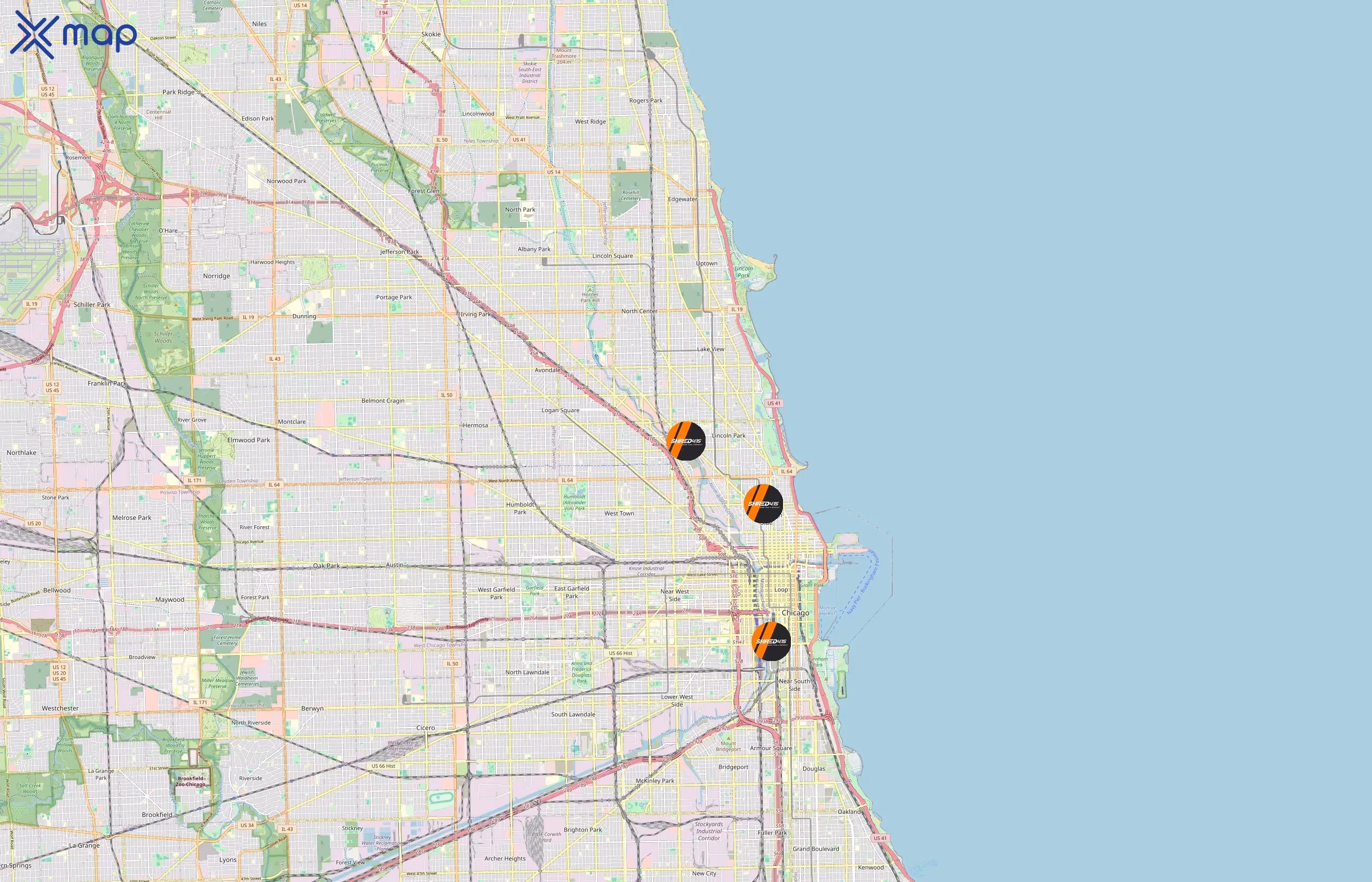 Shred415 area coverage