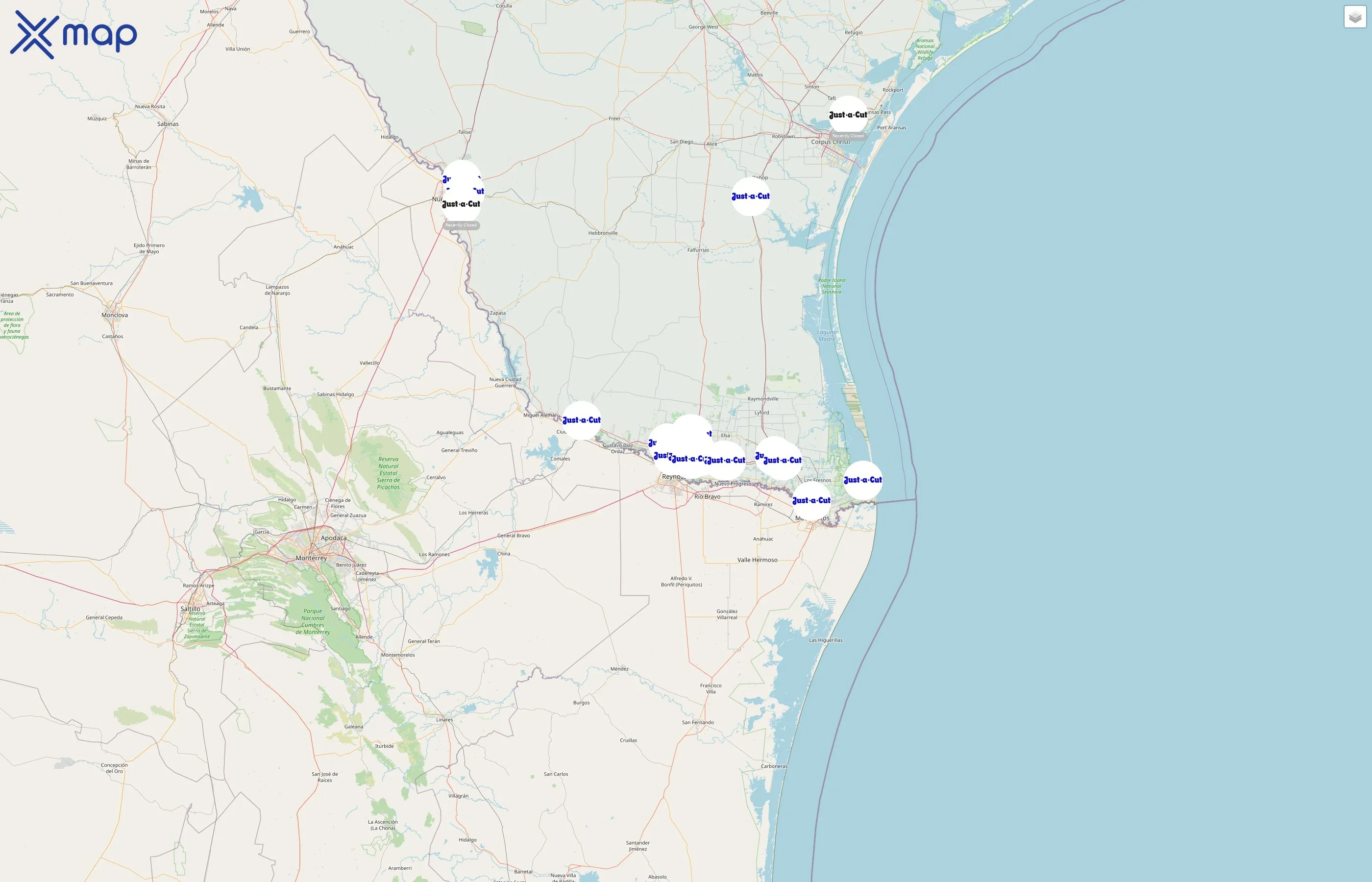 Just-A-Cut street hotspots