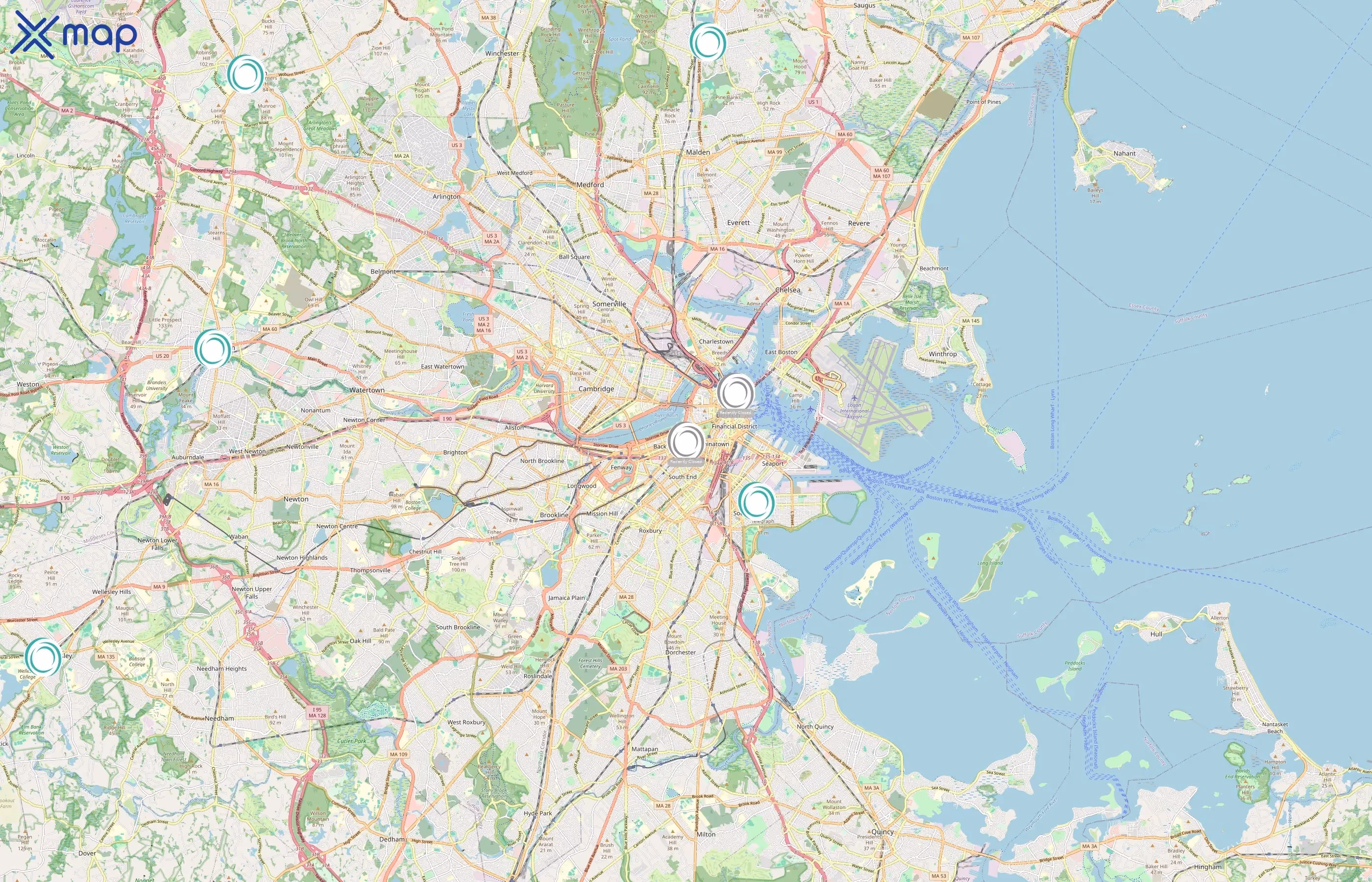 btone FITNESS area coverage