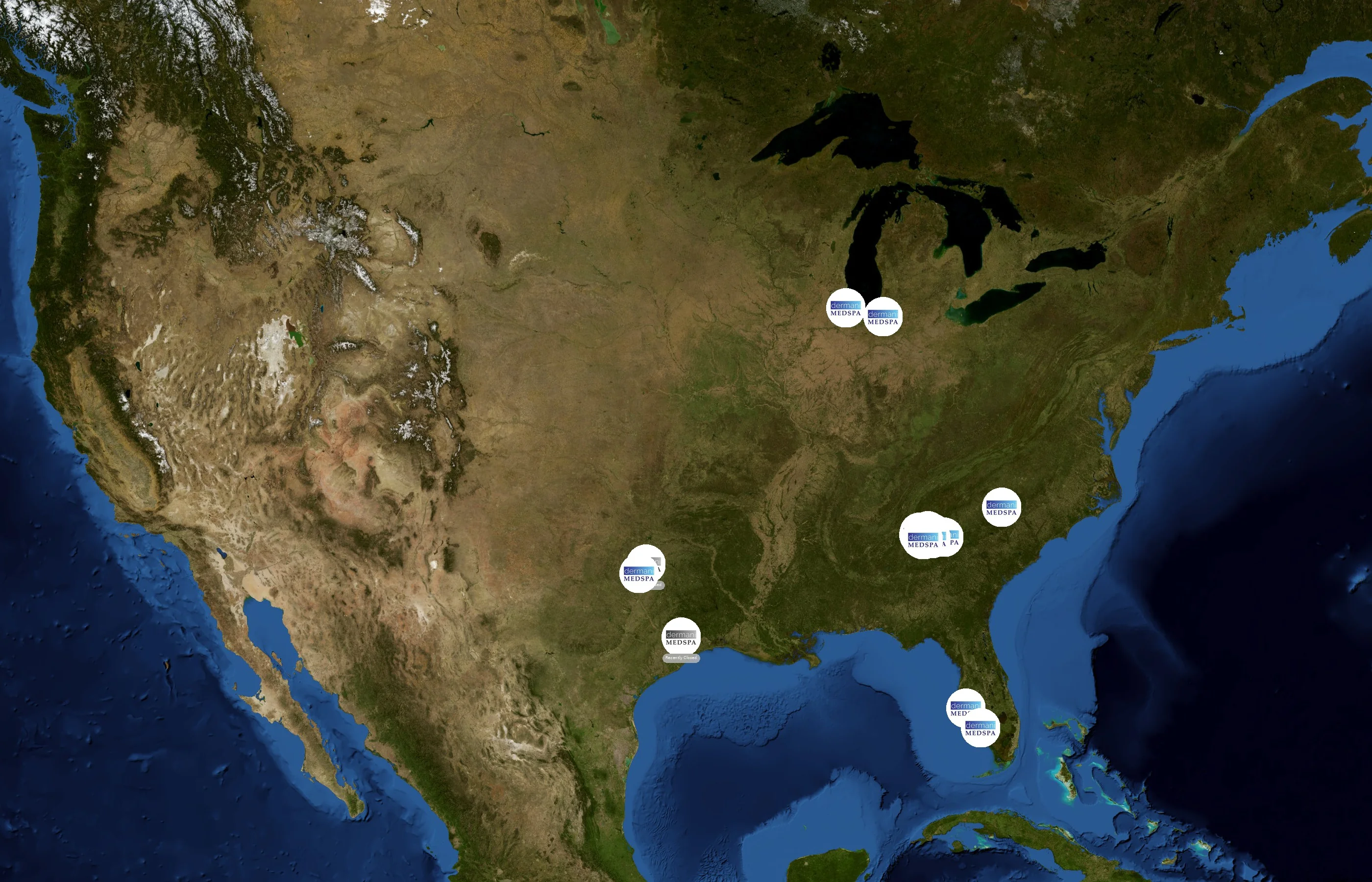 dermani MEDSPA state distribution