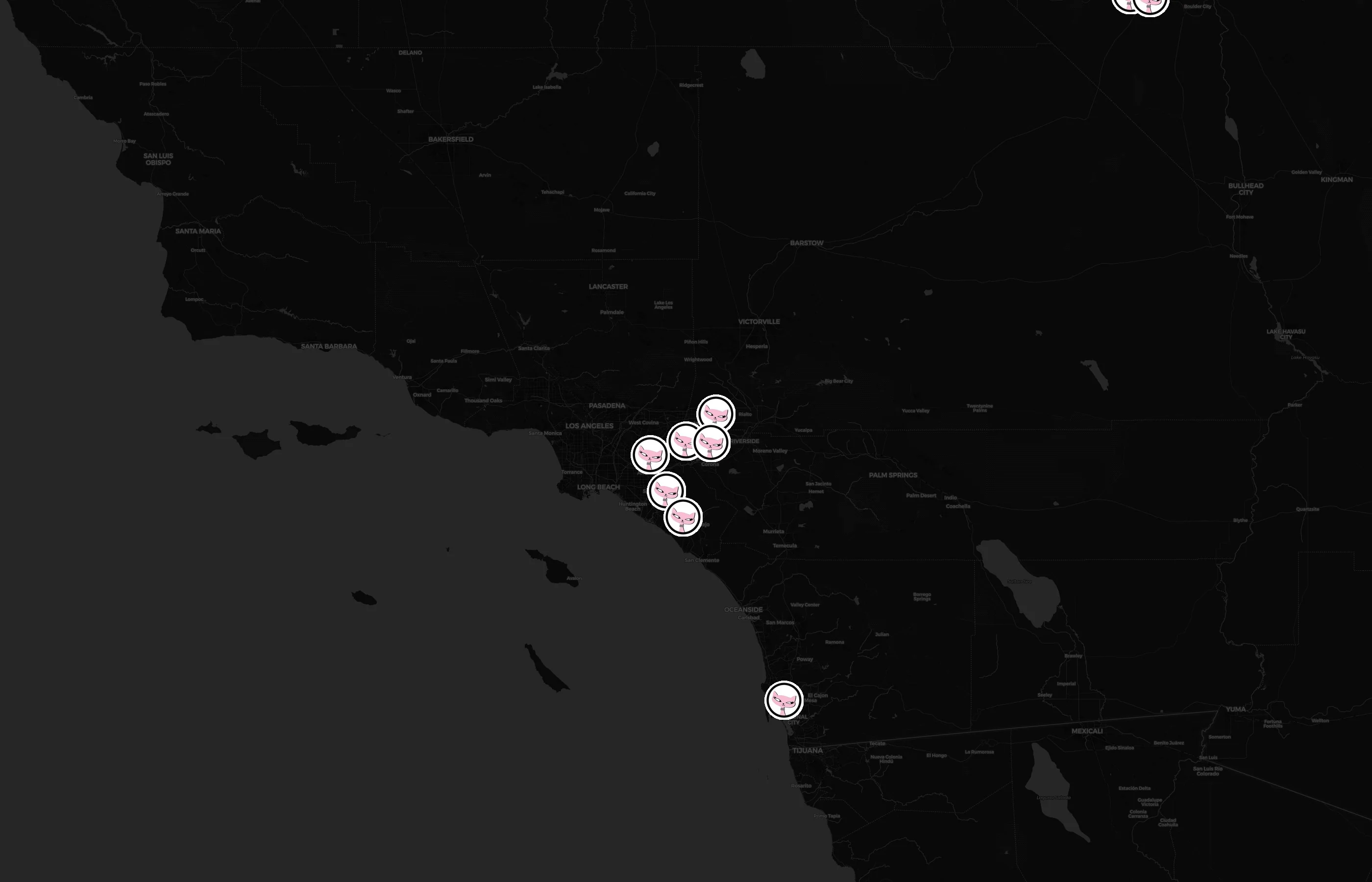 The Pretty Kitty city distribution