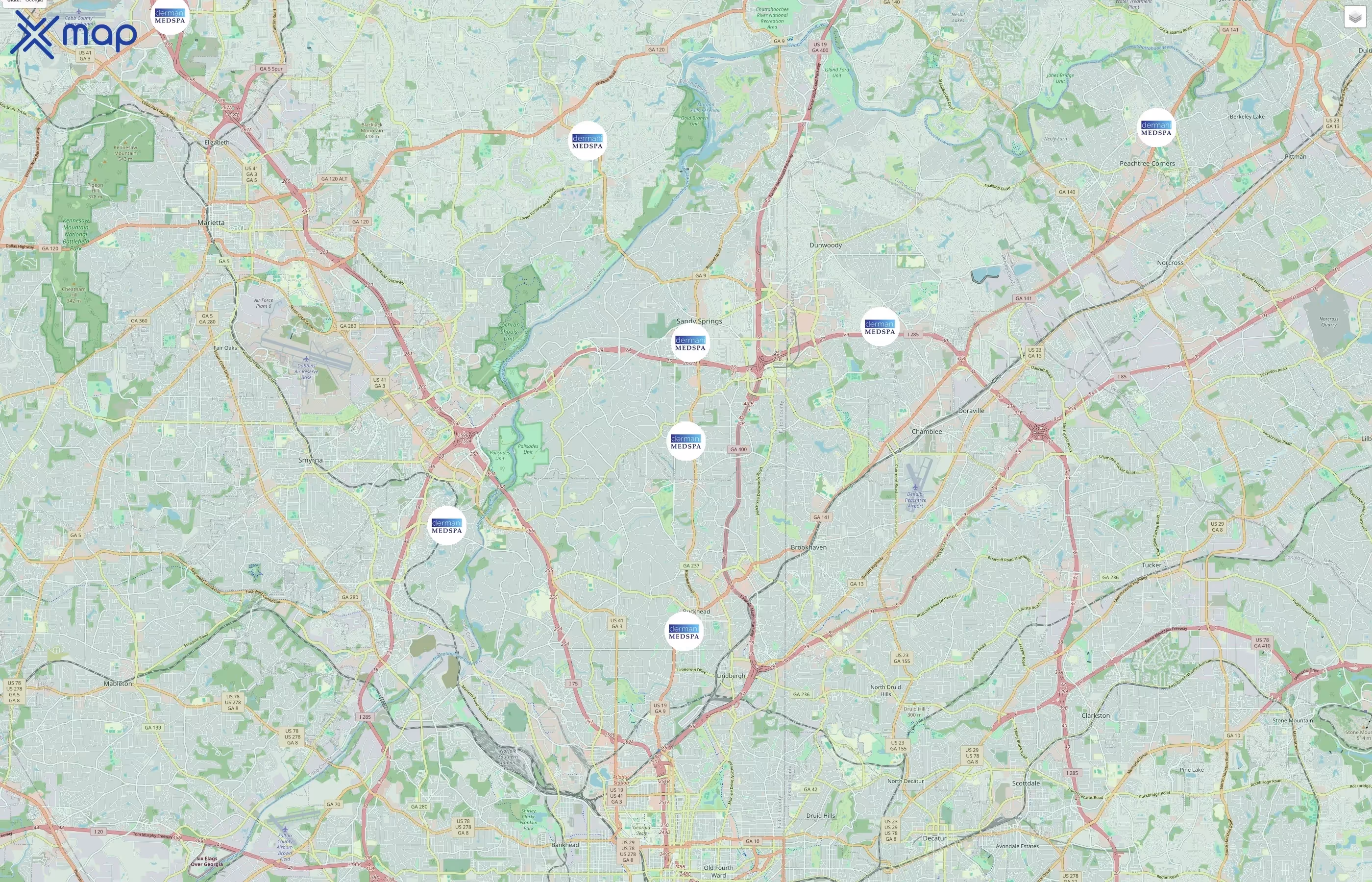 dermani MEDSPA traffic data