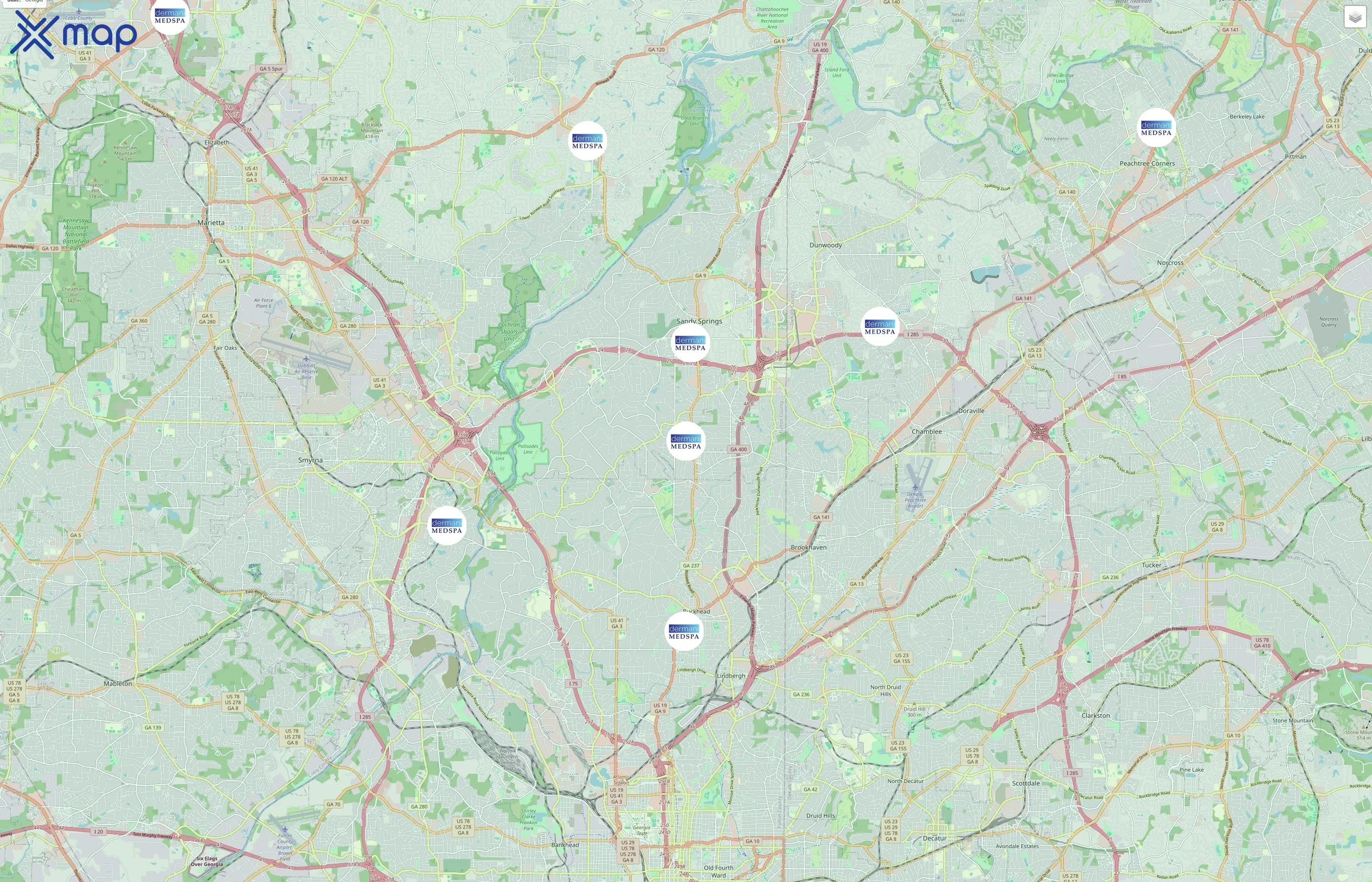 dermani MEDSPA traffic data