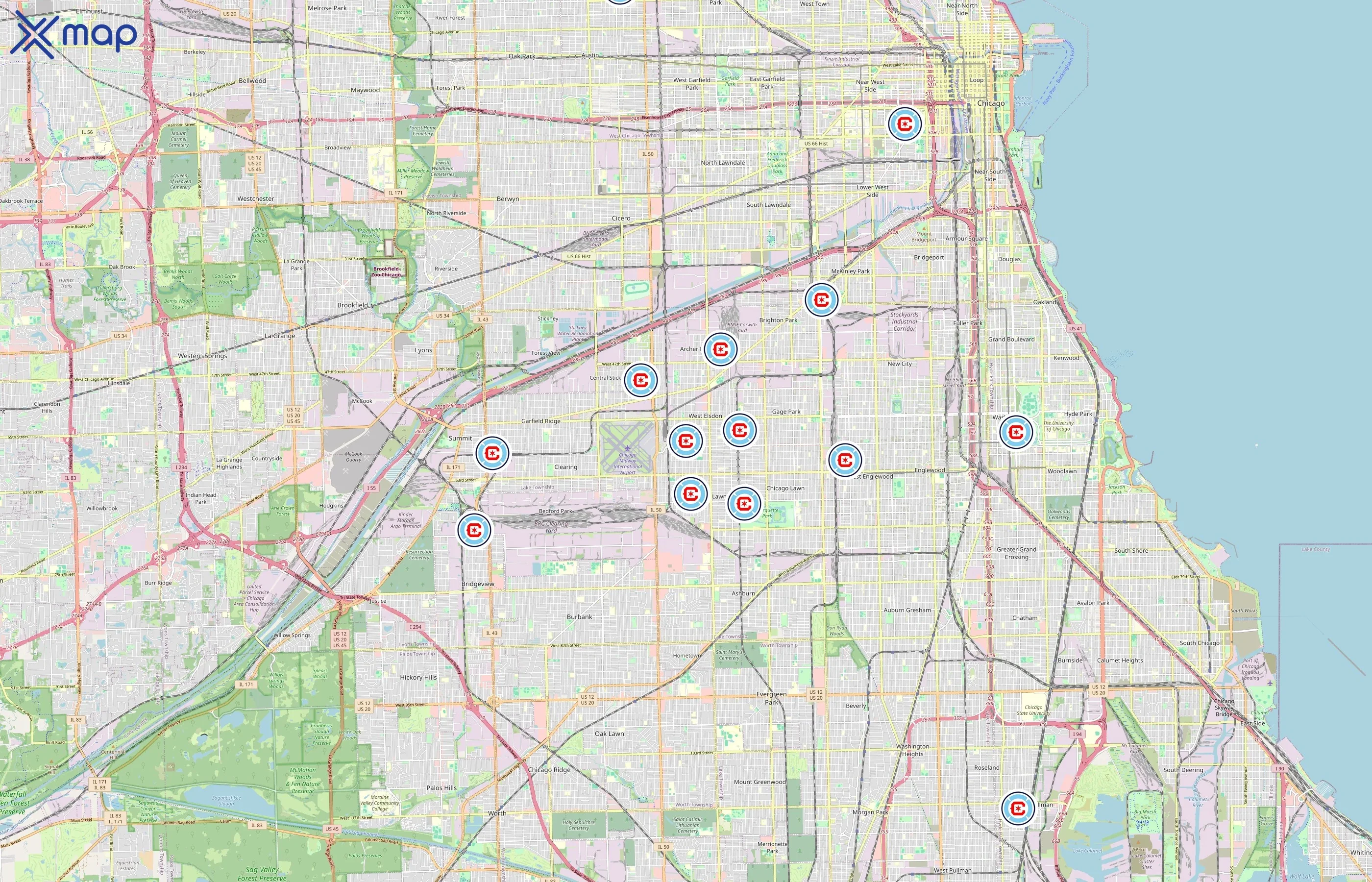 Chicago Fire FC area coverage