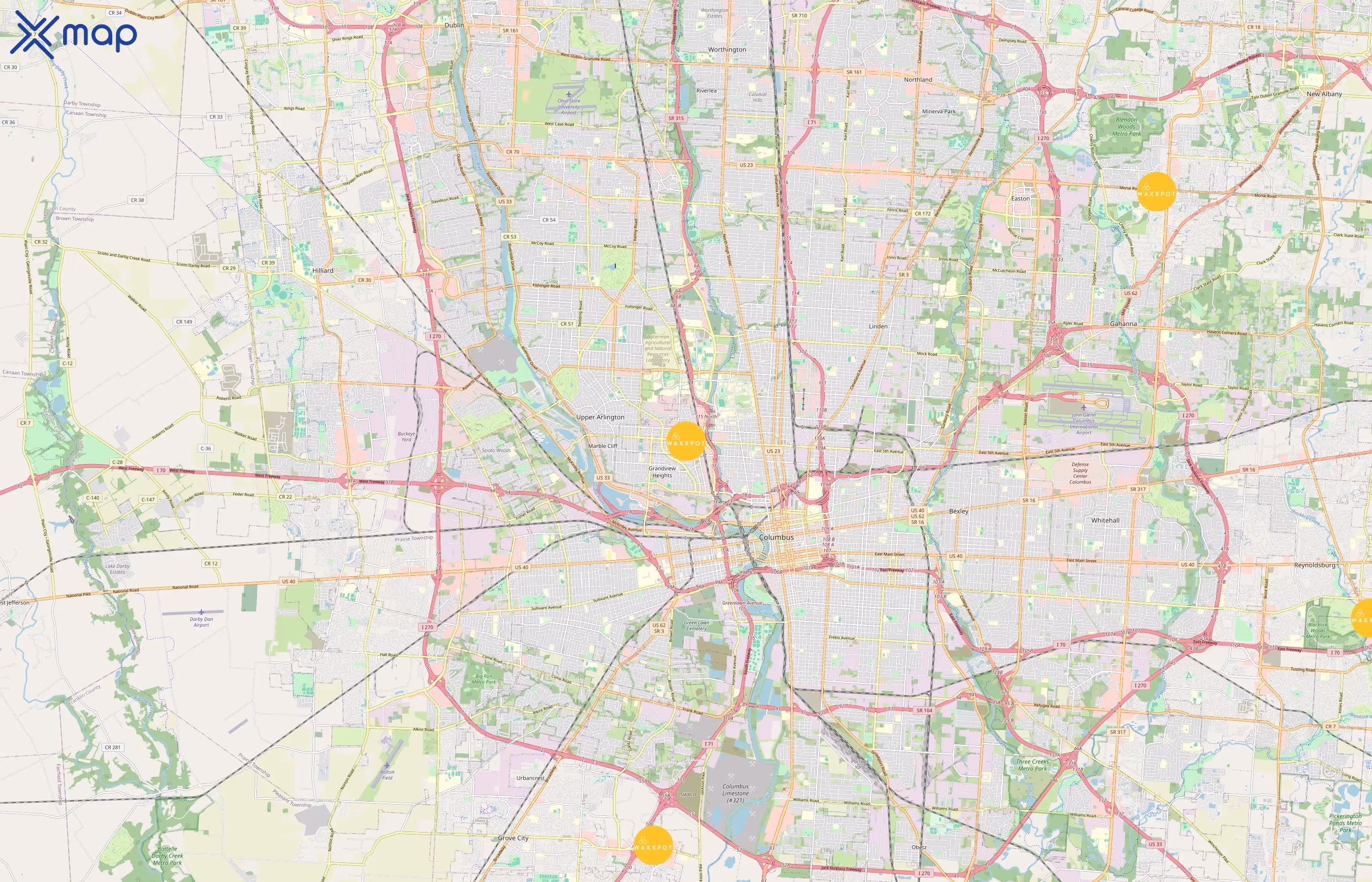 Waxxpot area coverage