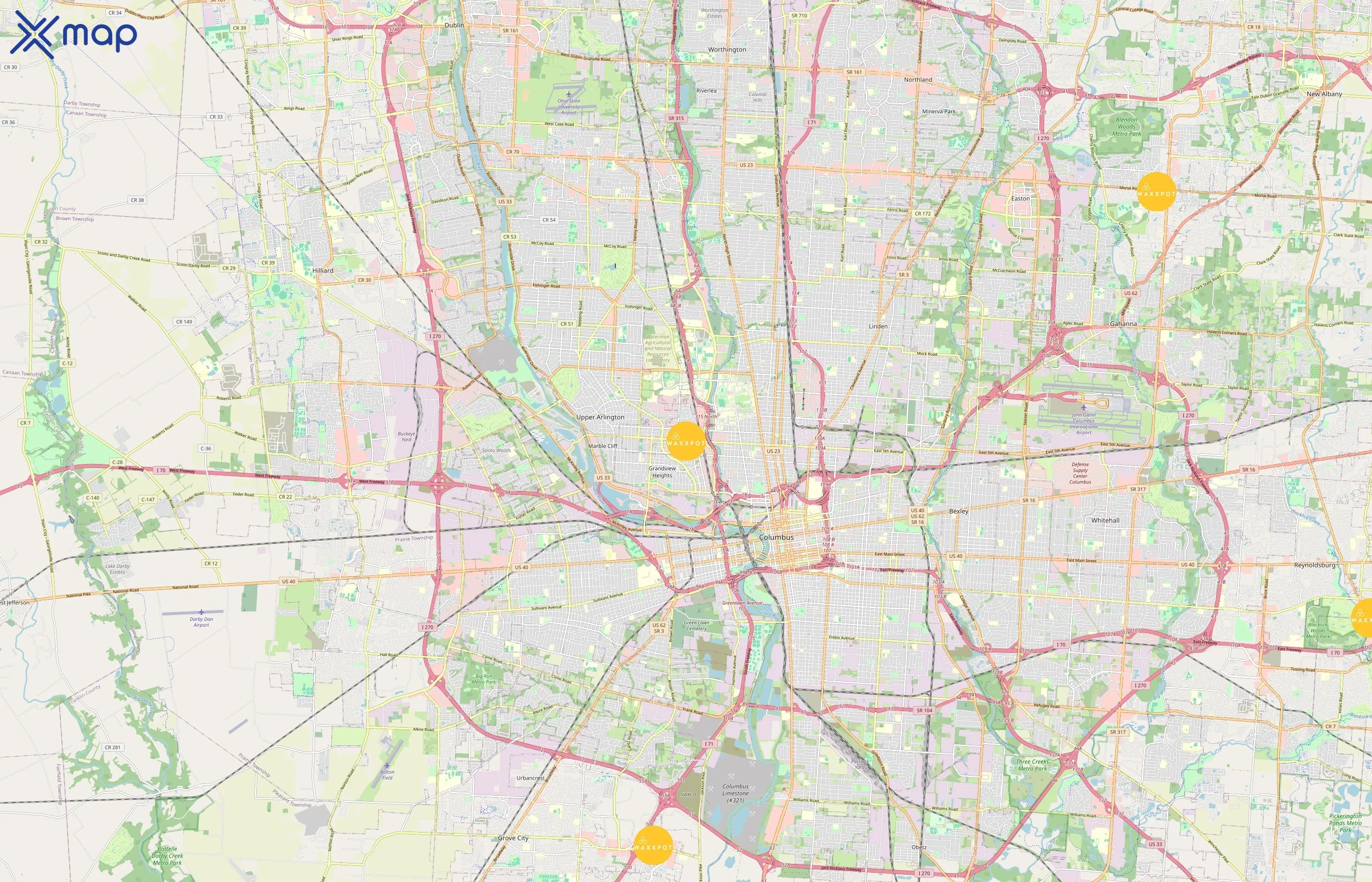 Waxxpot area coverage