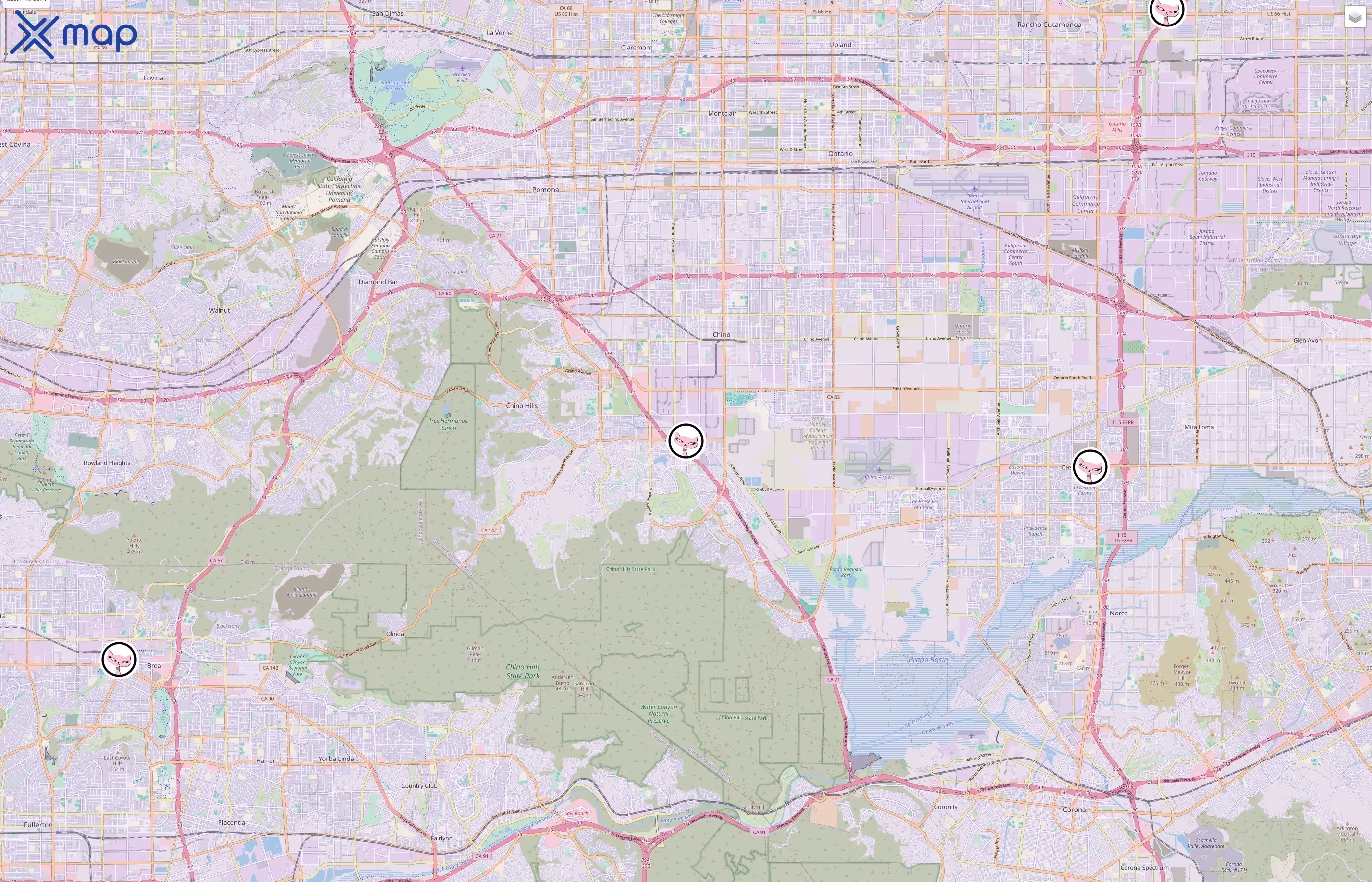 The Pretty Kitty traffic data