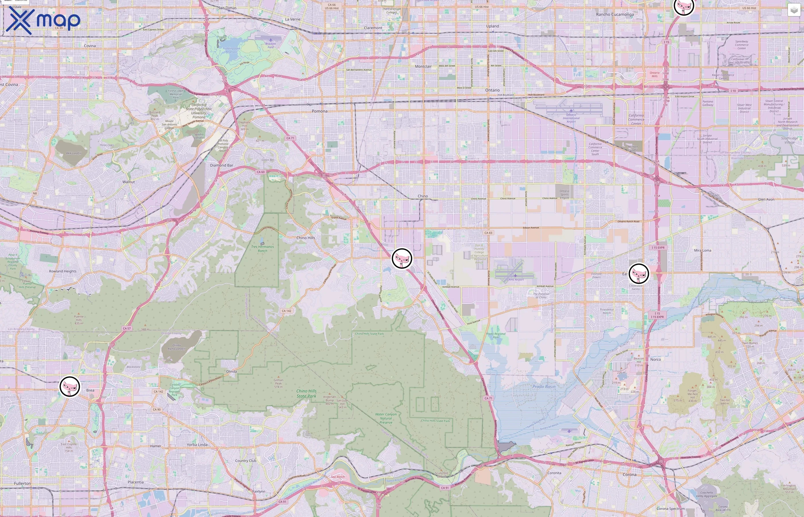 The Pretty Kitty traffic data