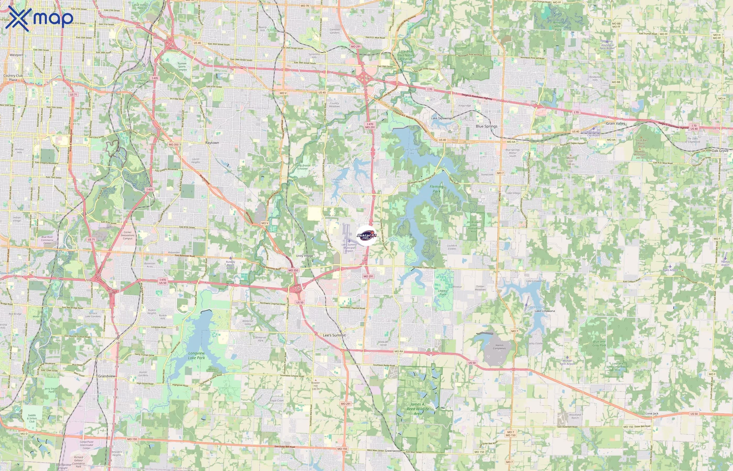 PickUp USA Fitness area coverage