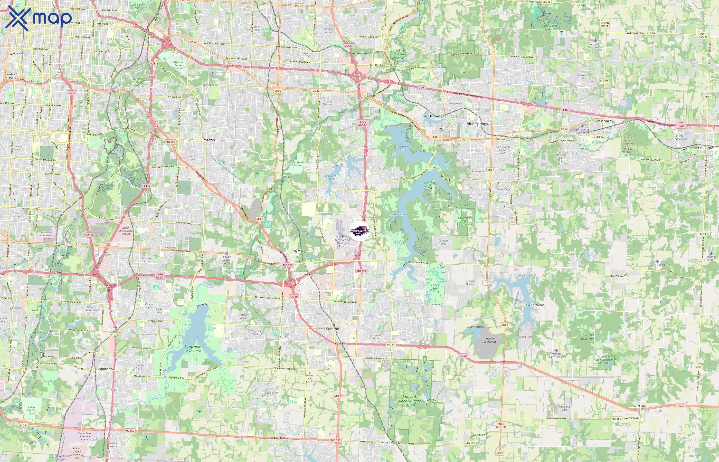 PickUp USA Fitness area coverage