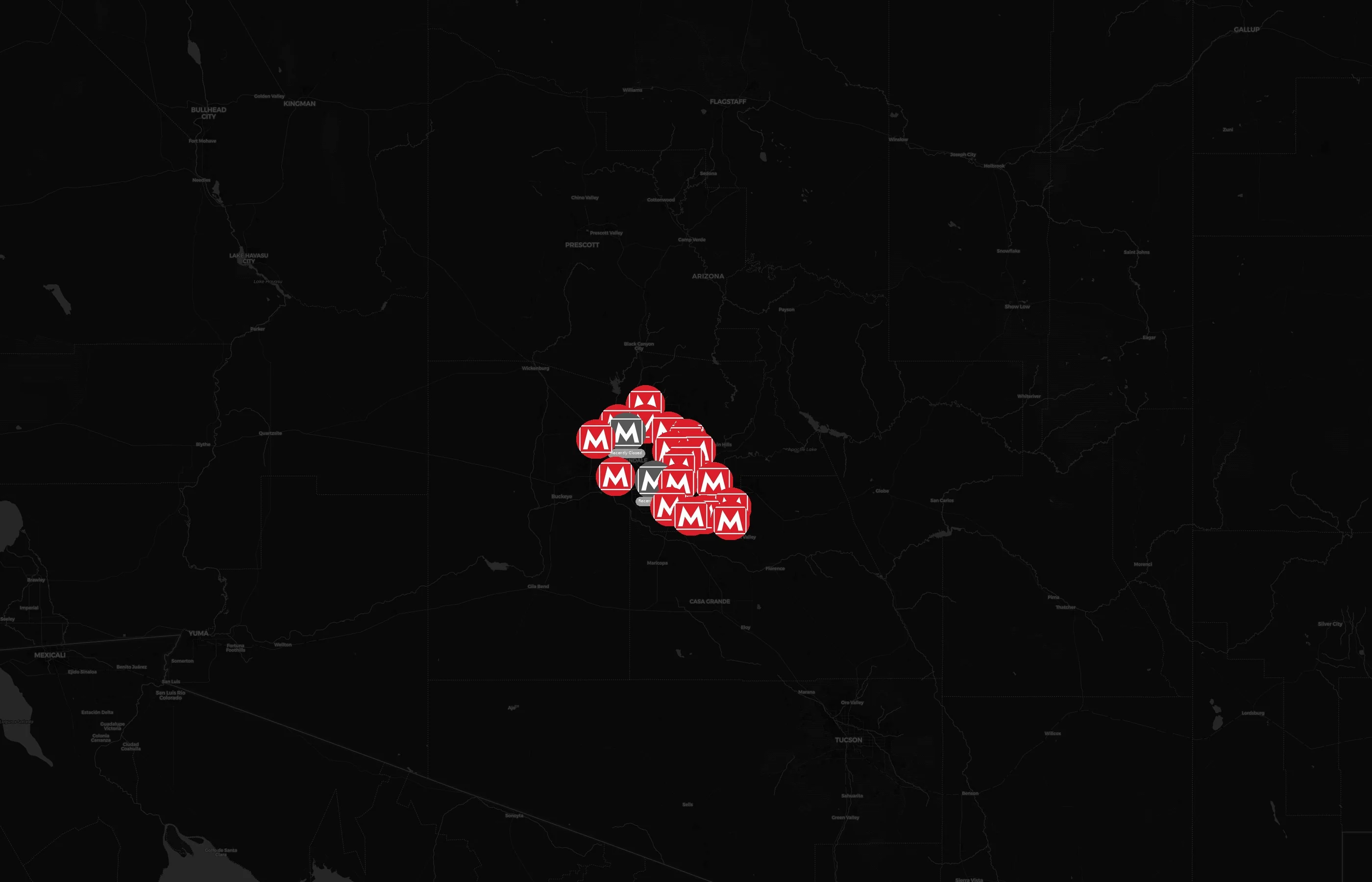 Mountainside Fitness city distribution