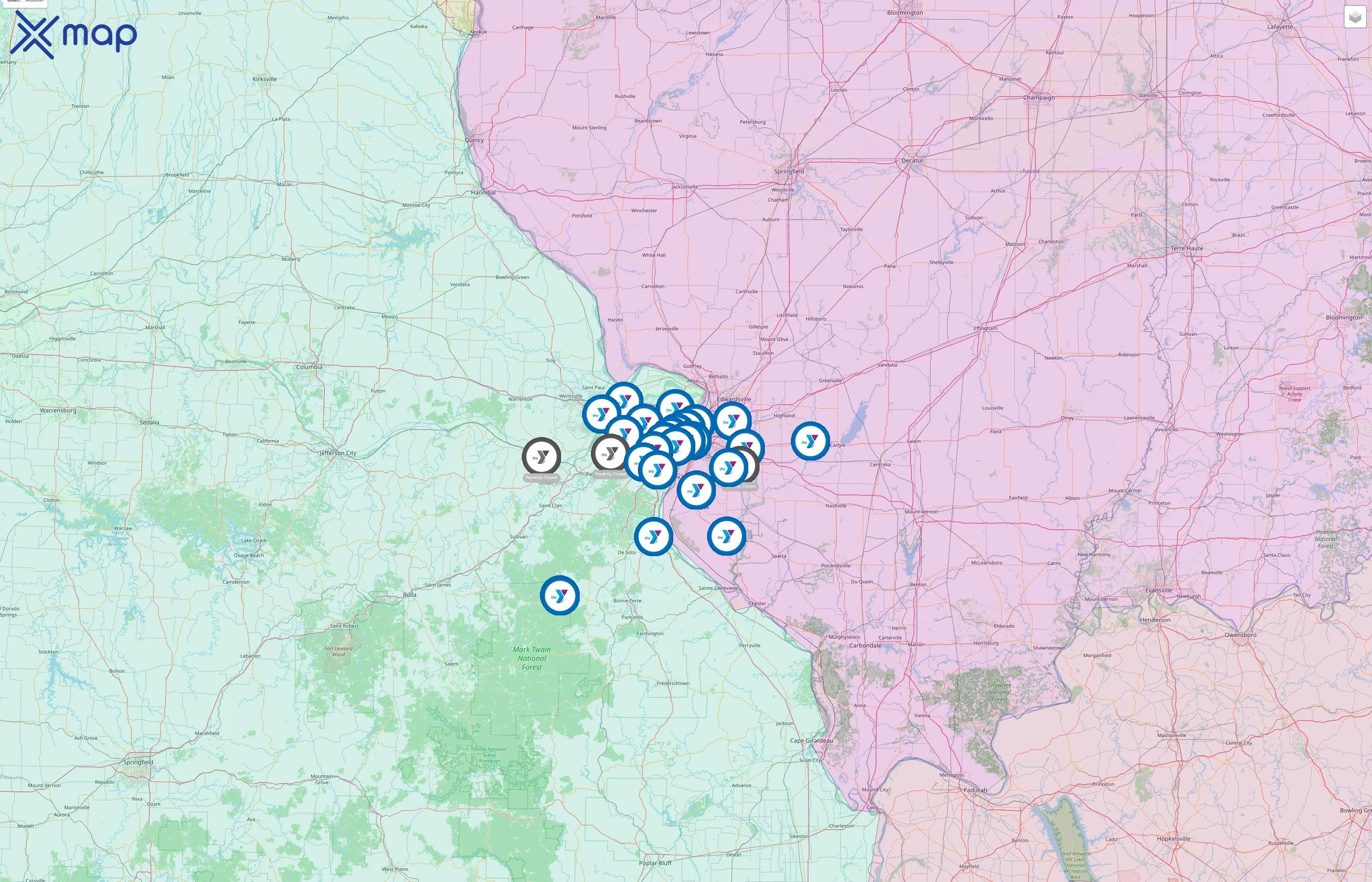 Gateway Region YMCA street hotspots