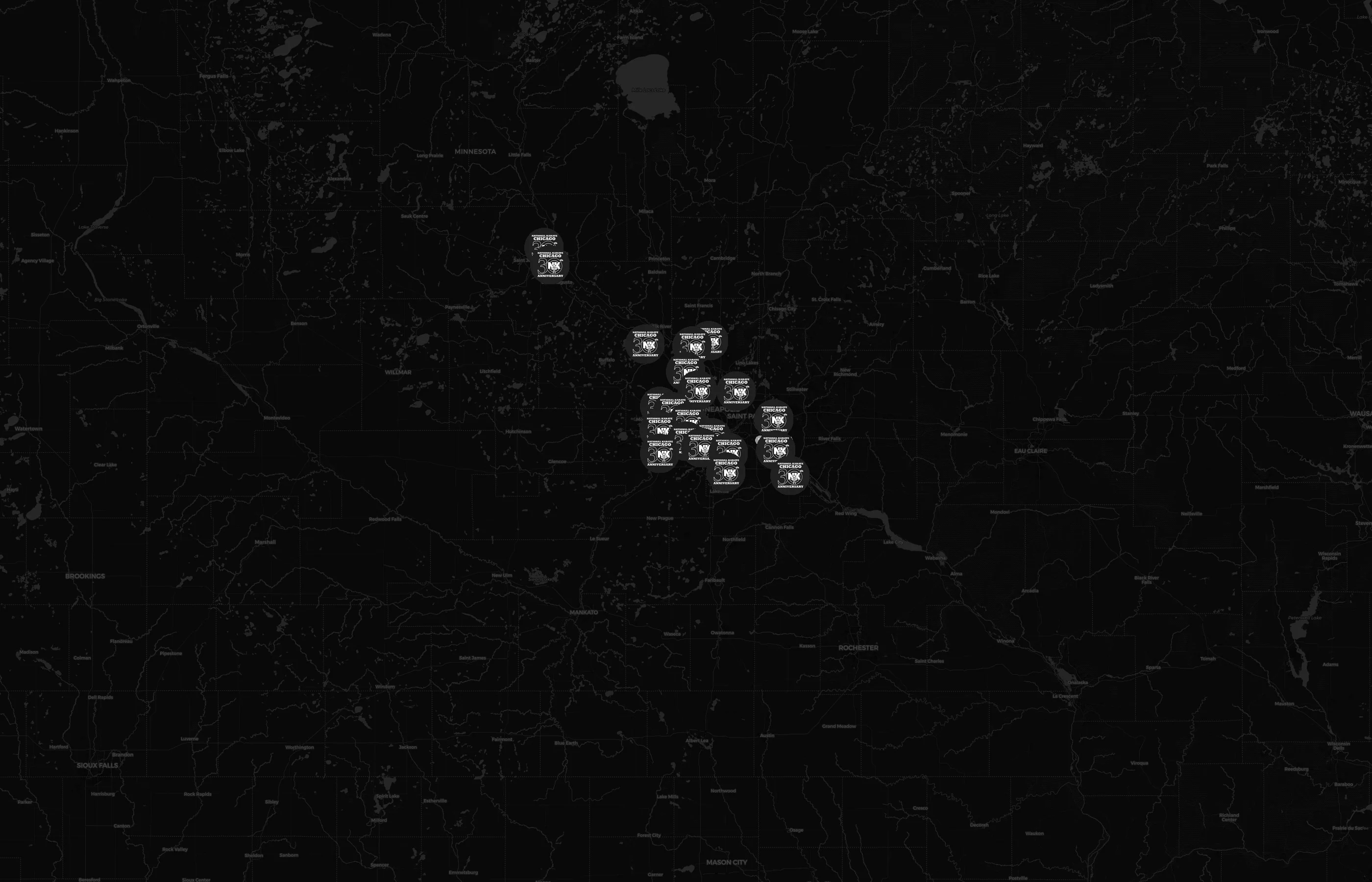 National Karate city distribution