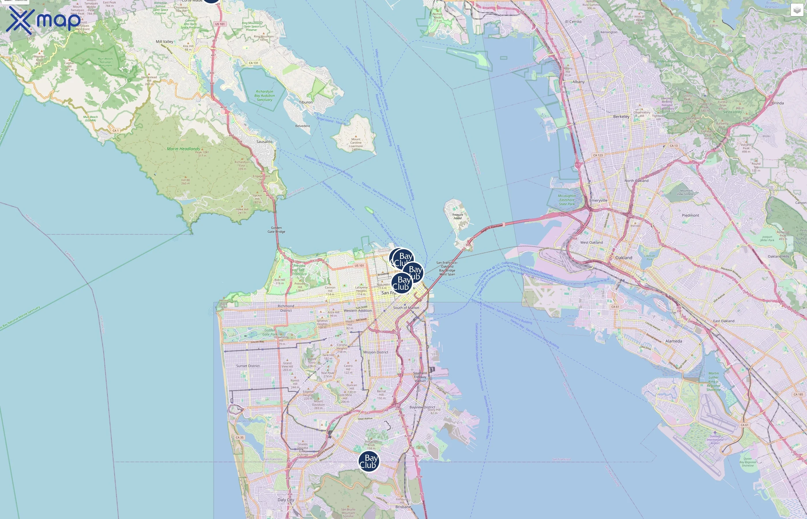 Bay Club traffic data