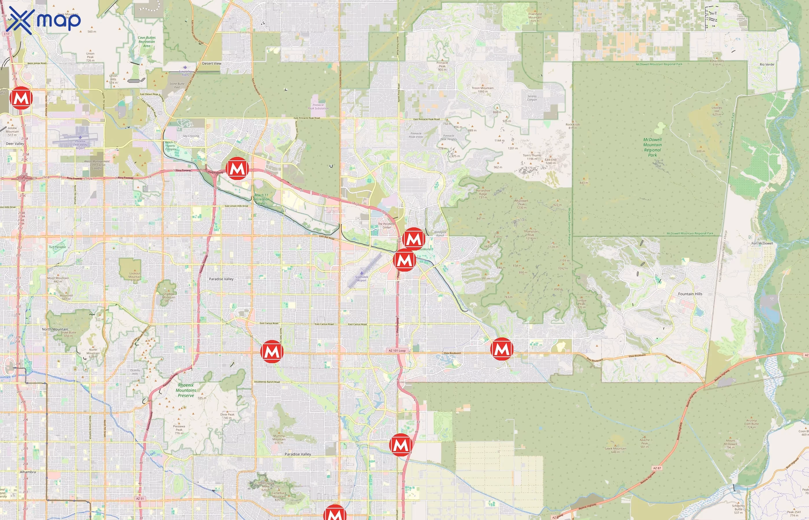 Mountainside Fitness area coverage