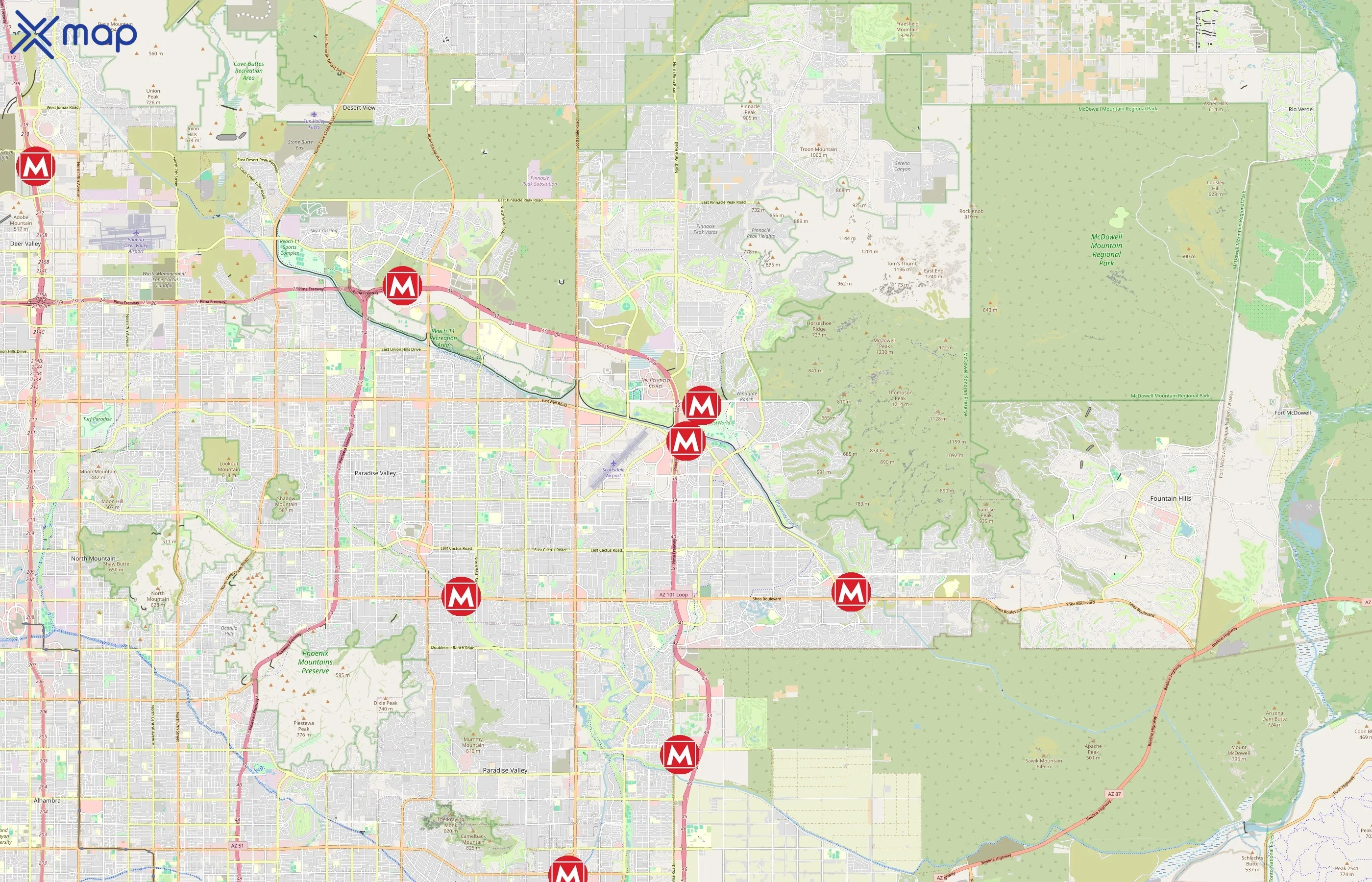 Mountainside Fitness area coverage