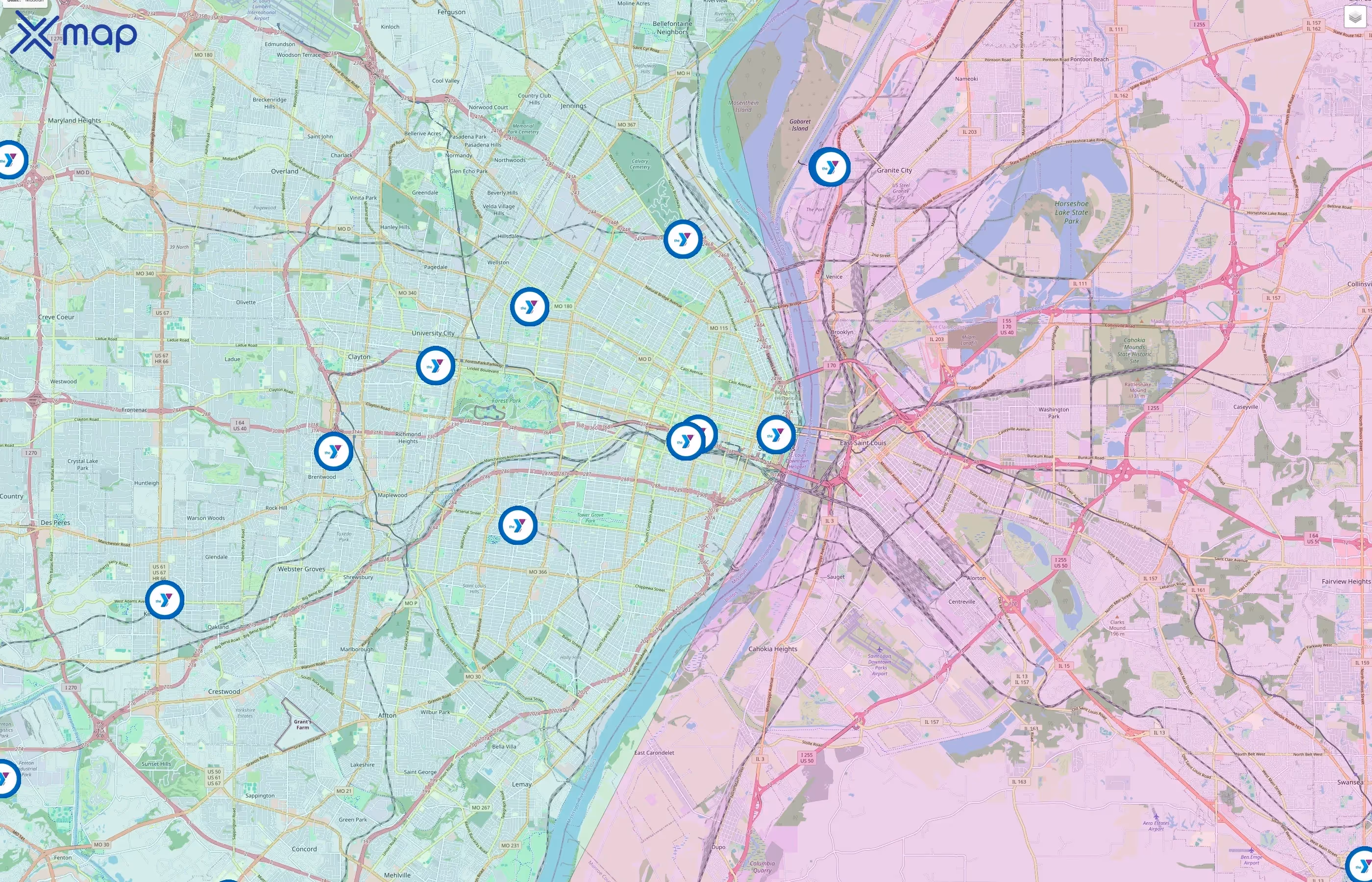 Gateway Region YMCA traffic data
