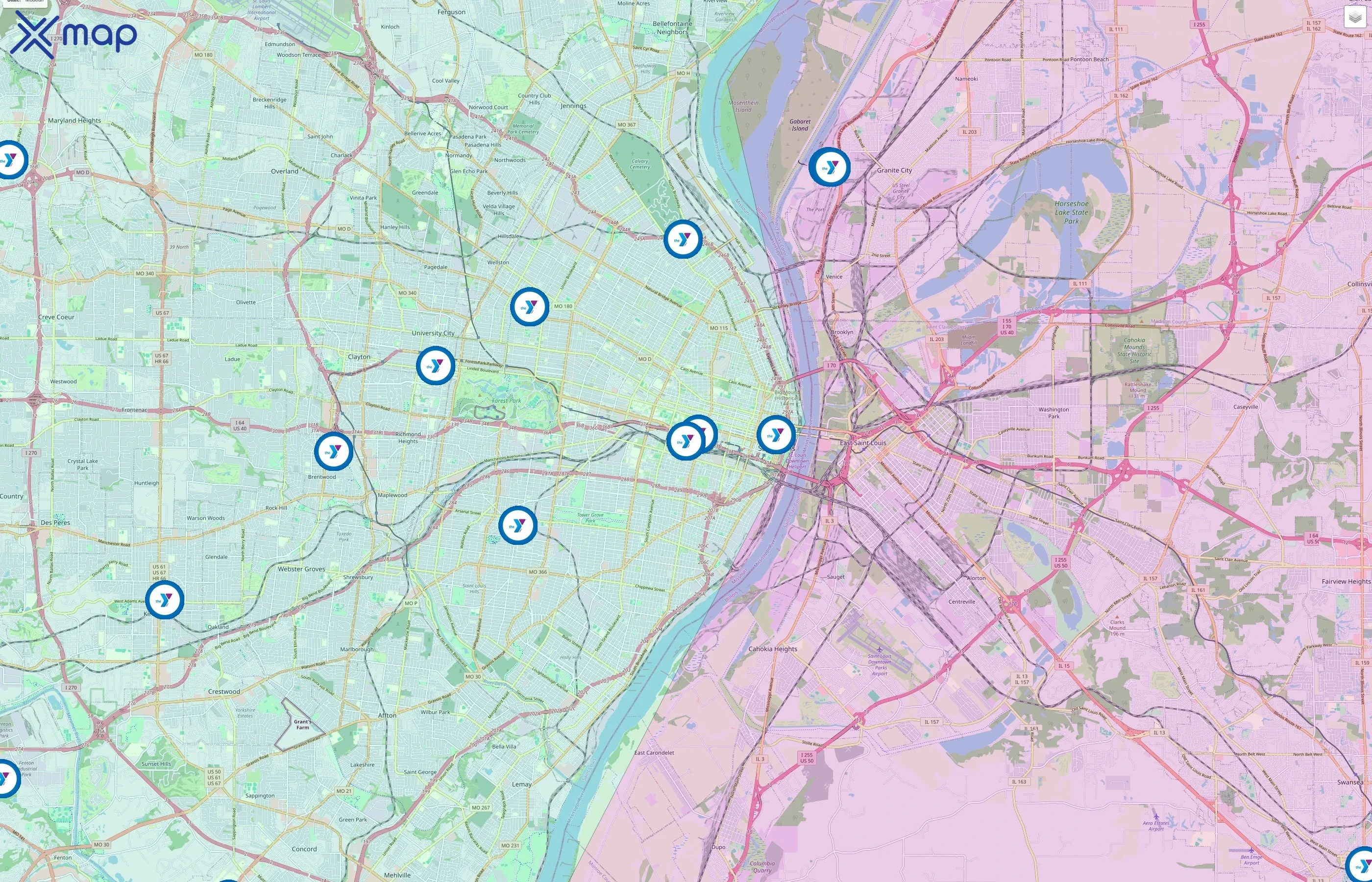 Gateway Region YMCA traffic data