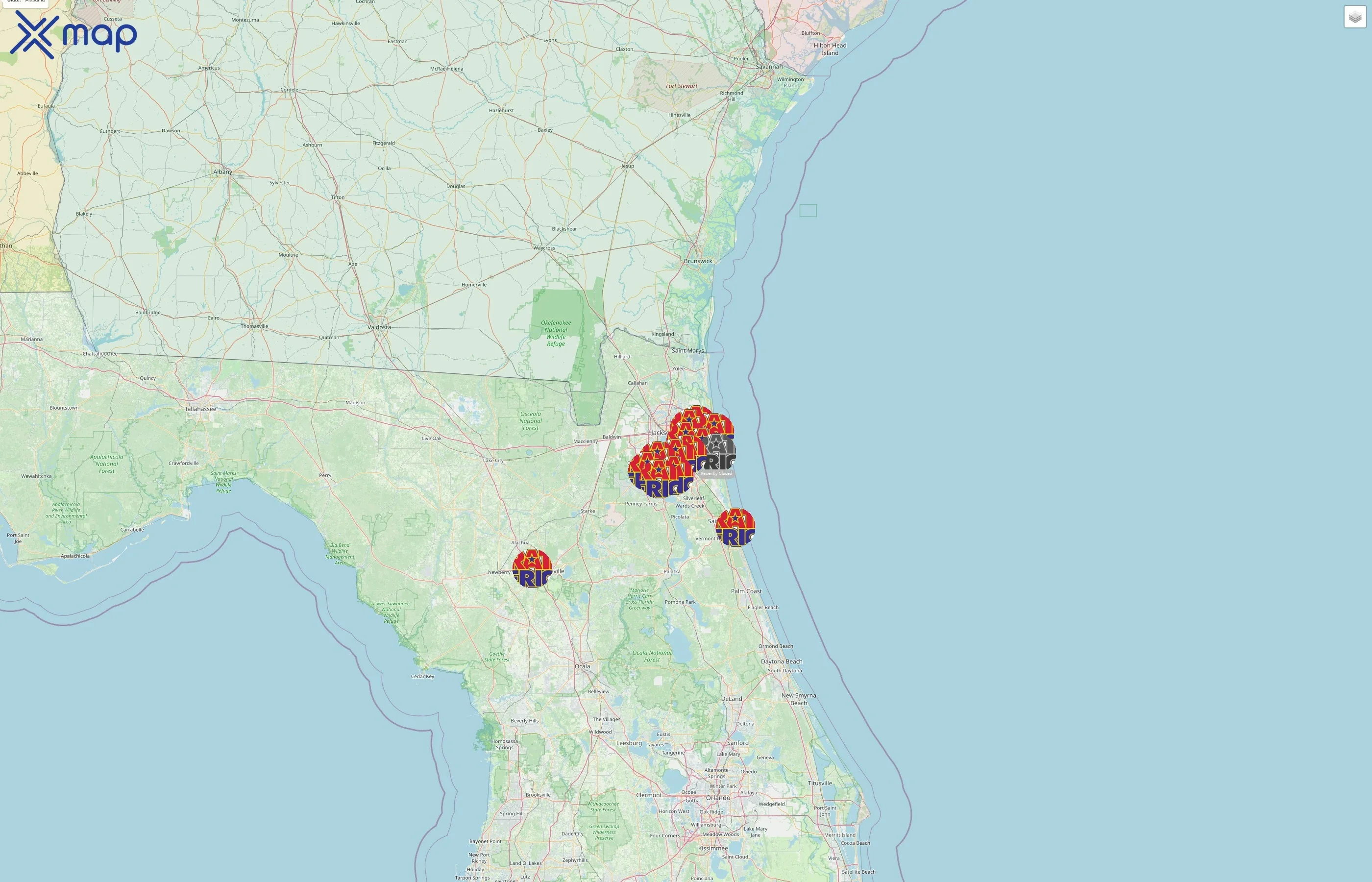 Karate America street hotspots