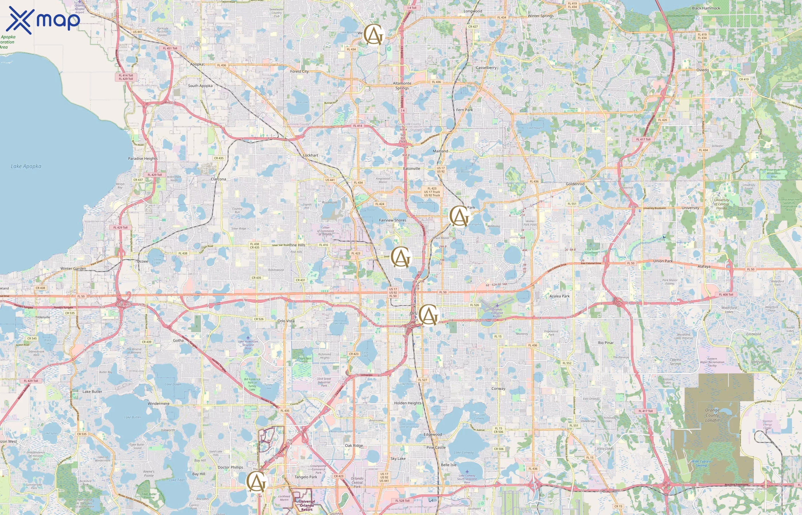 Goldfingers Aesthetics area coverage