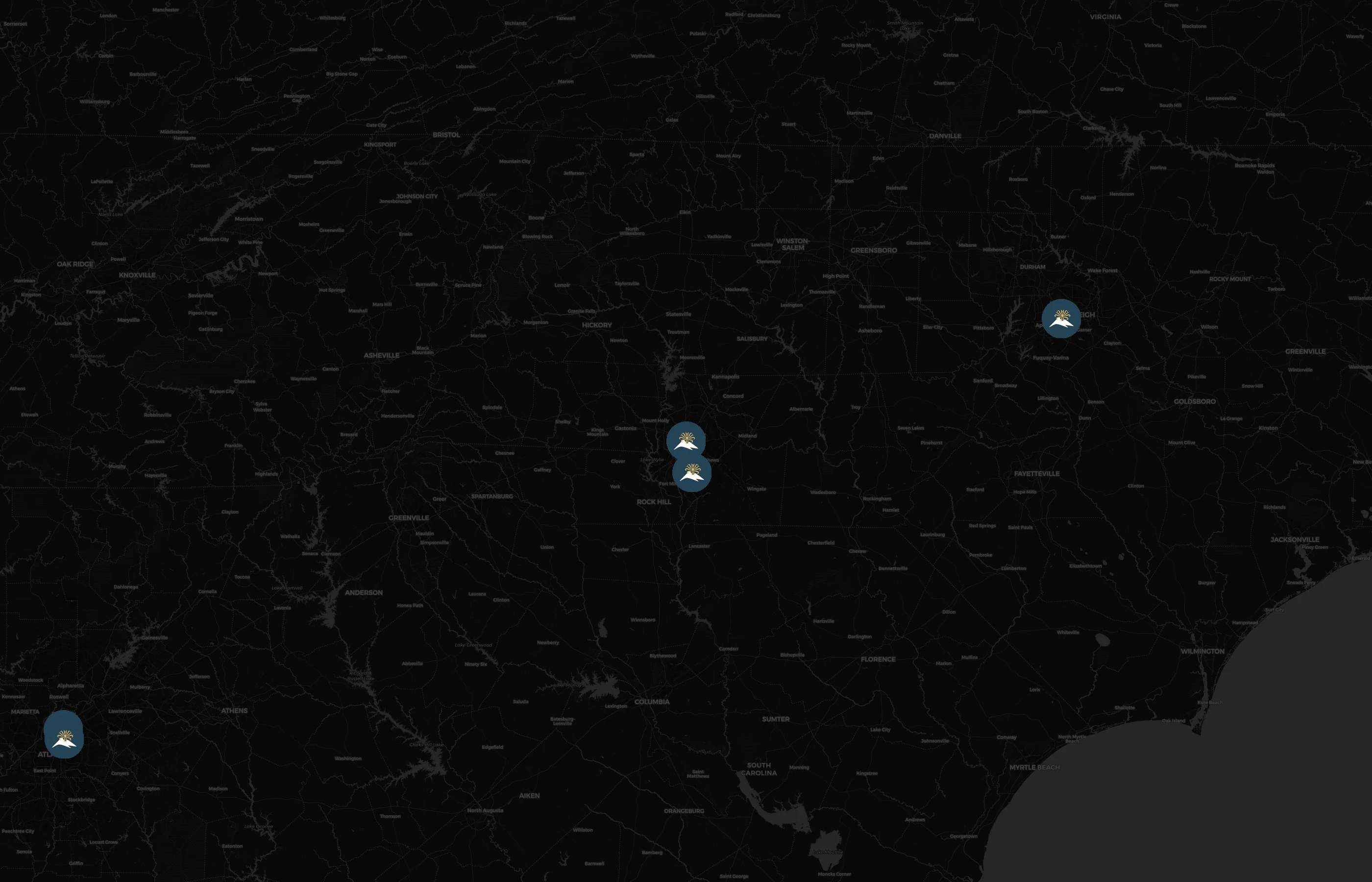 Massage Heights city distribution