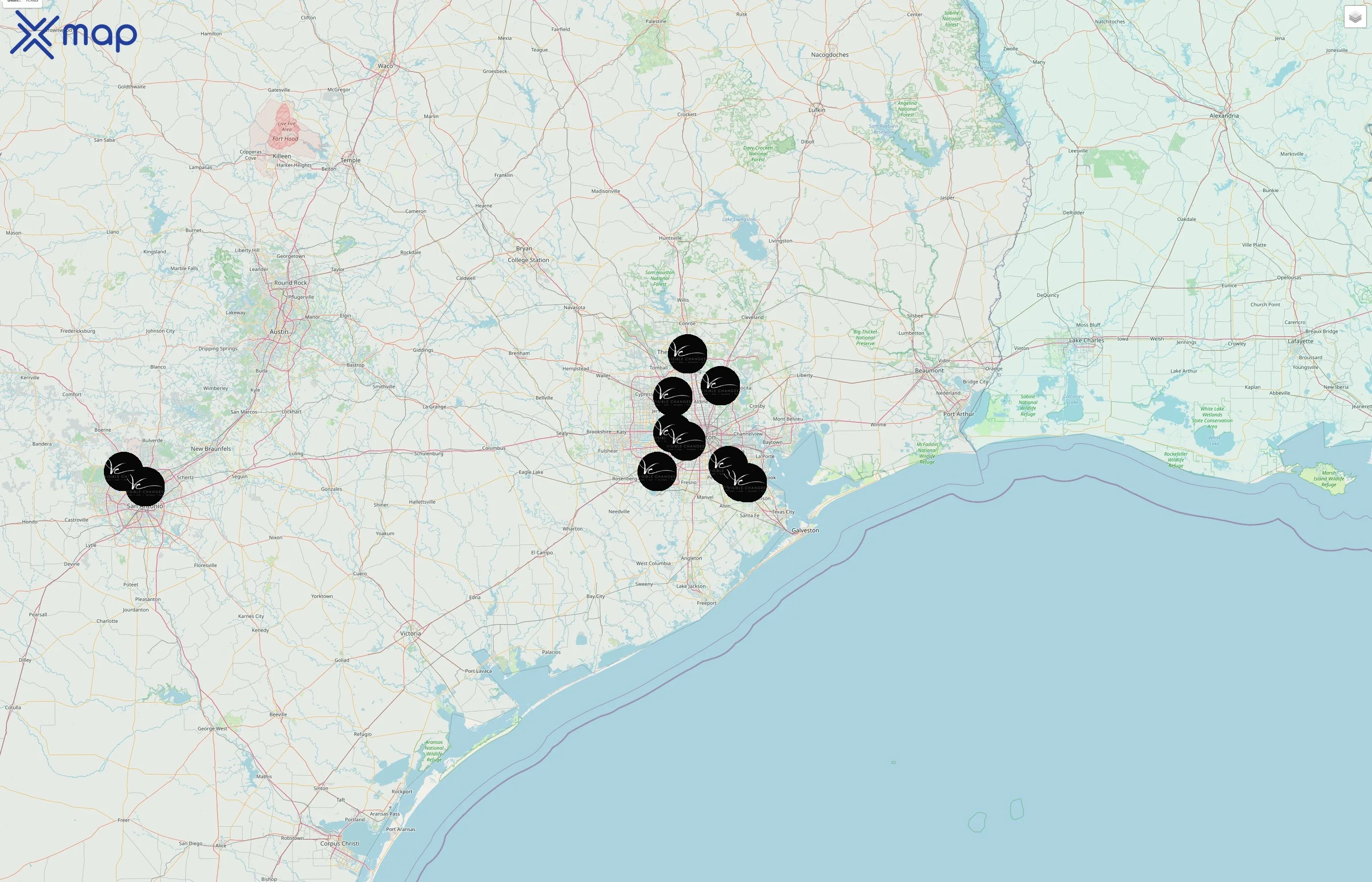 Visible Changes street hotspots