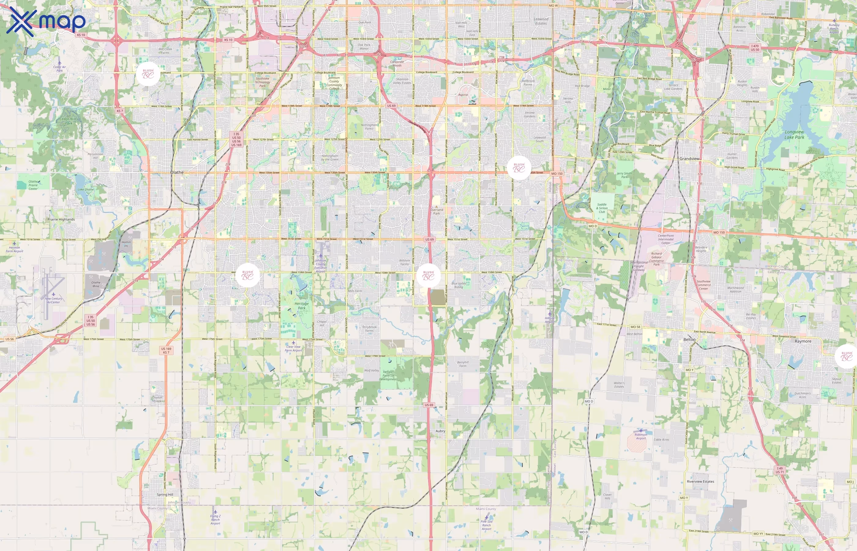 BLUSH Boot Camp area coverage